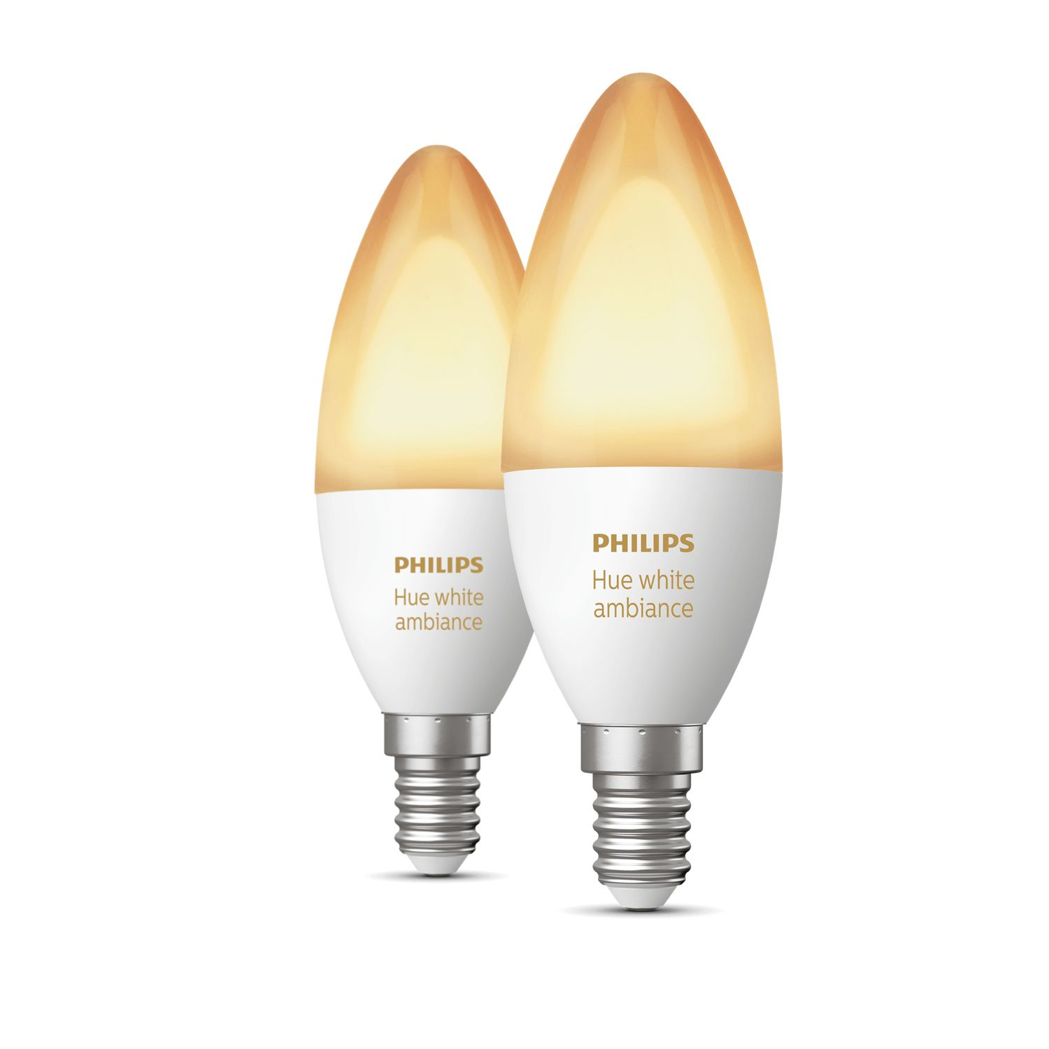 Lamp PHILIPS HUE White Ambiance E14 (2pcs)