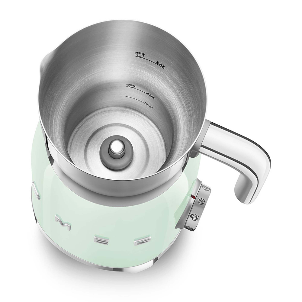 Smeg mousseur à lait vert d'eau MFF11PGEU