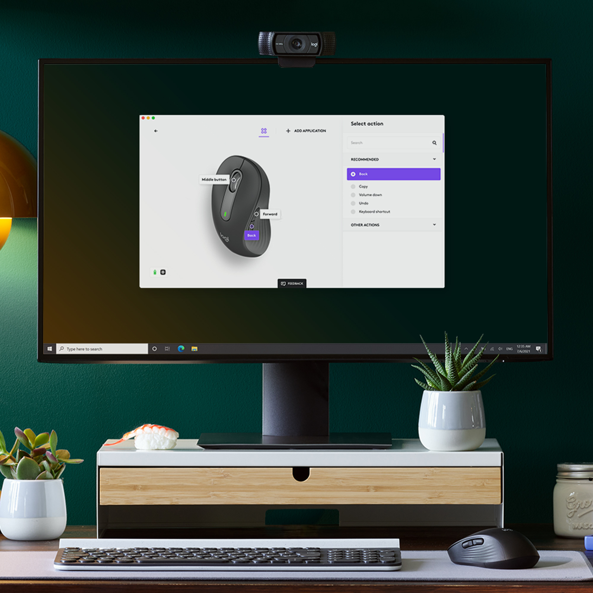 Logitech m650 l signature mouse lh graph