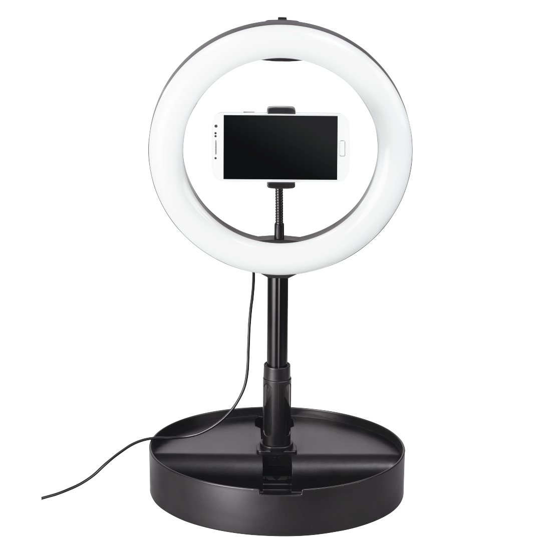 Hama Eclairage annulaire LED SpotLight FoldUp 102 pour smartphone