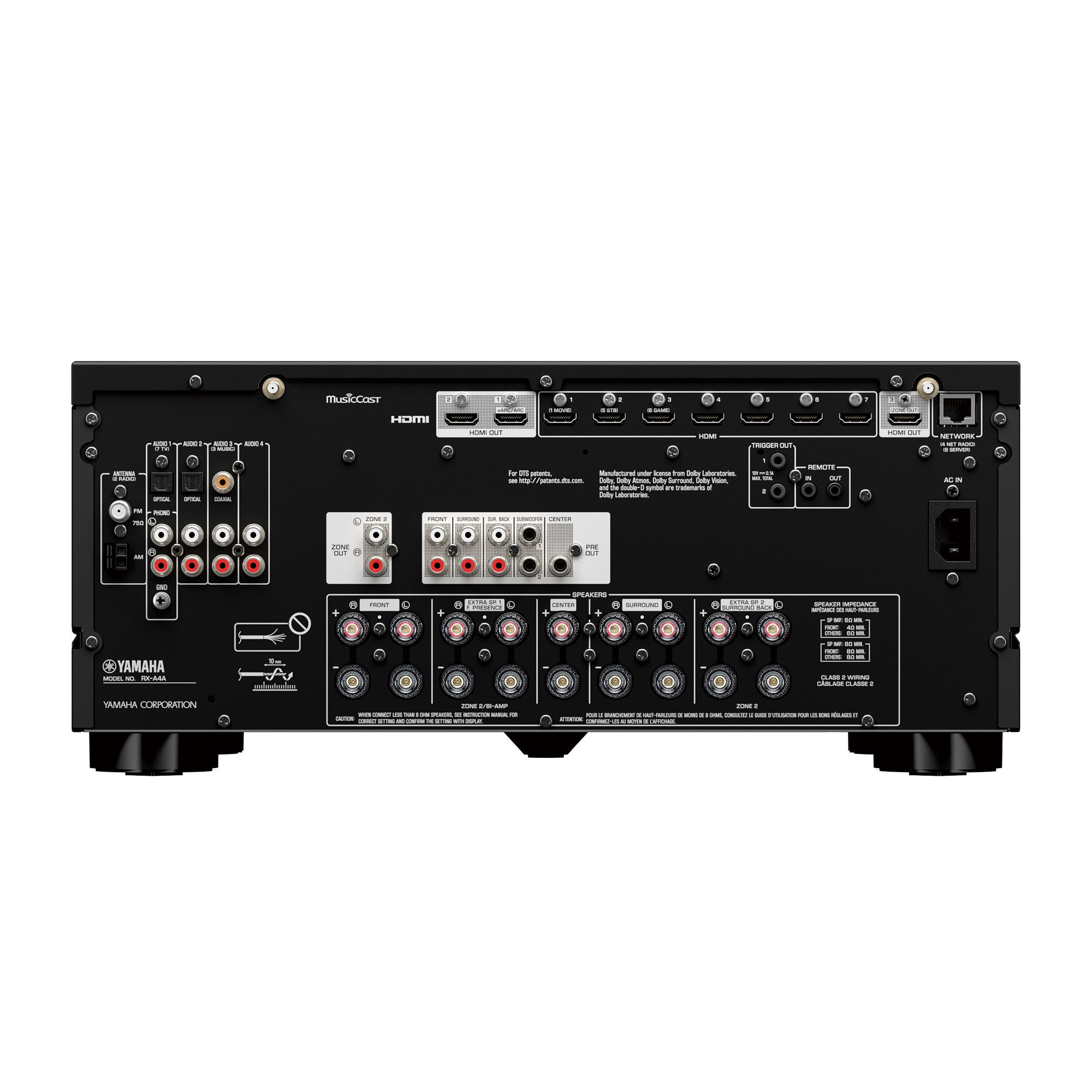 AV Receiver Yamaha RX-A4A zwart