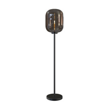 Vloerlamp Dôme Deco L2-G3/BLA PAXTON / smoked glas / metaal-zwart