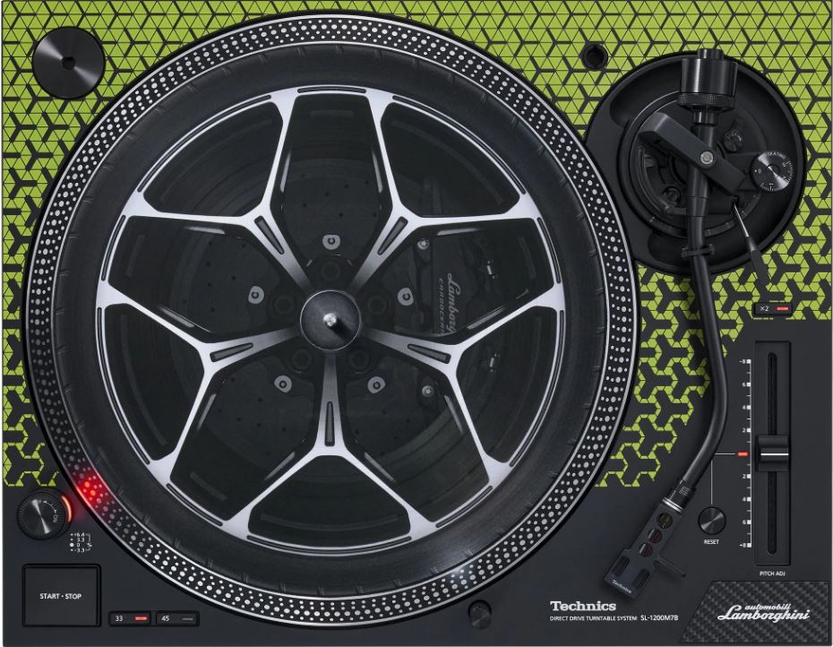 Platenspeler TECHNICS SL-1200M7PEG Lamborghini groen