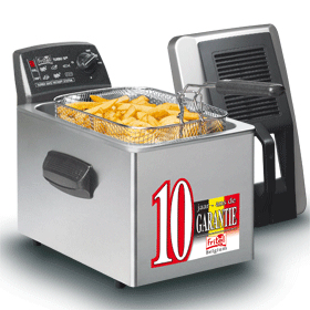 Friteuse FRITEL SF4571/ 5L / inox mantel + filterdeksel 3200W