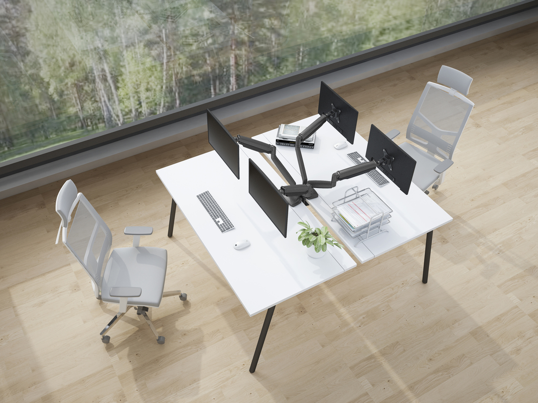 Multibrackets 3286 flat panel bureau steun 68,6 cm (27") Zwart, Zilver