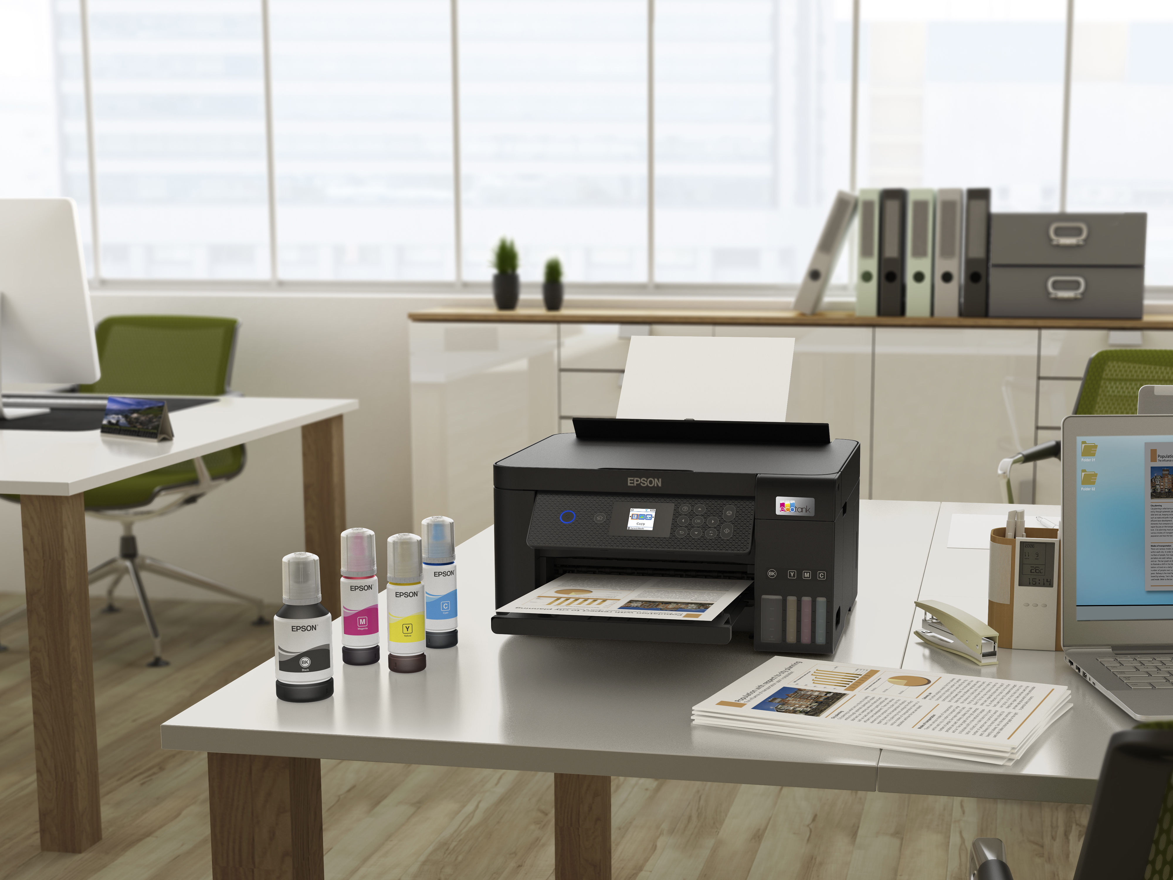Printer Inkjet EPSON EcoTank ET-2850 Zwart AIOFlat Kleur A4