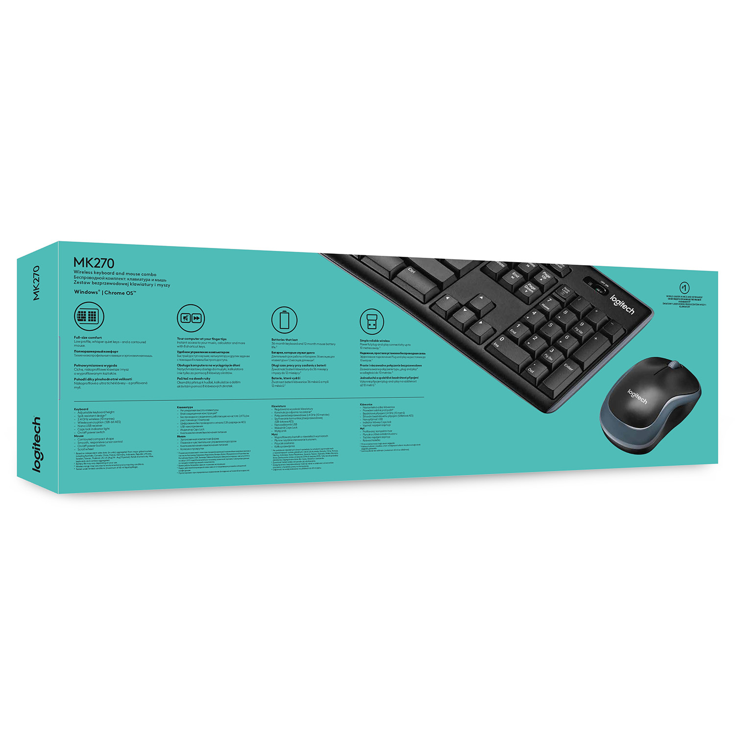 Wireless Desktop Sets LOGITECH MK270 Muis + Keyboard