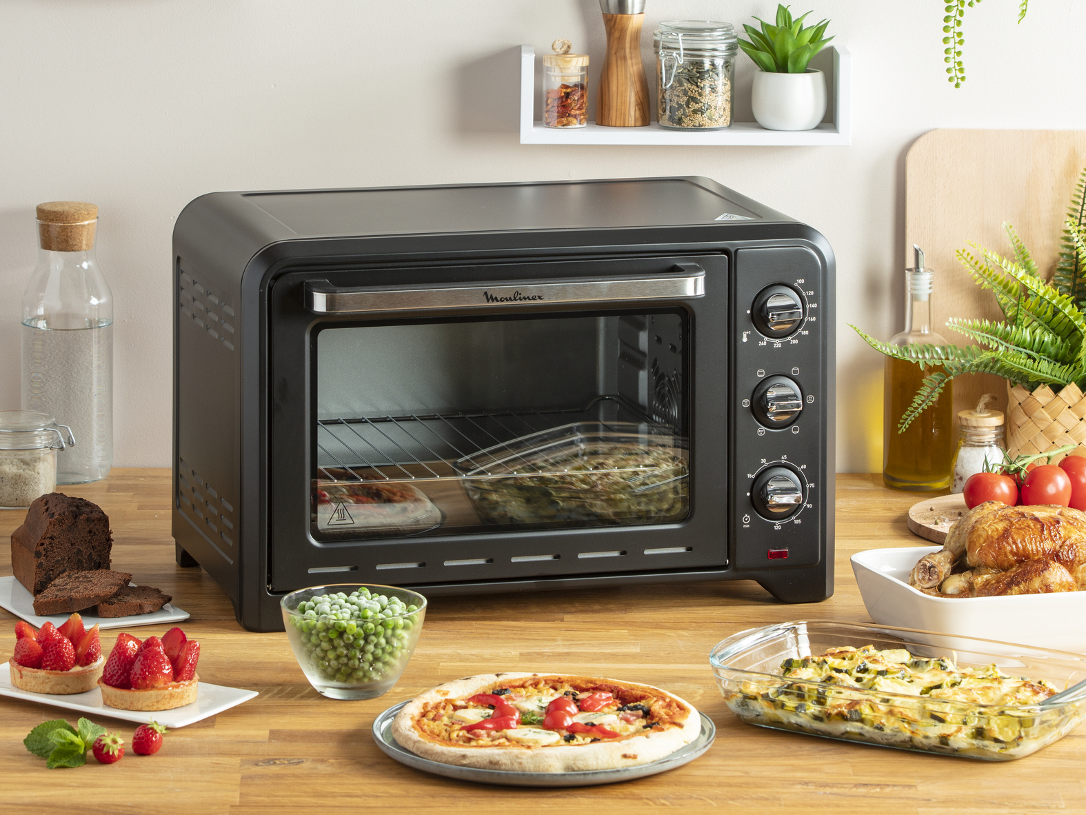 Moulinex Optimo 33 l 1600 W Zwart Grill