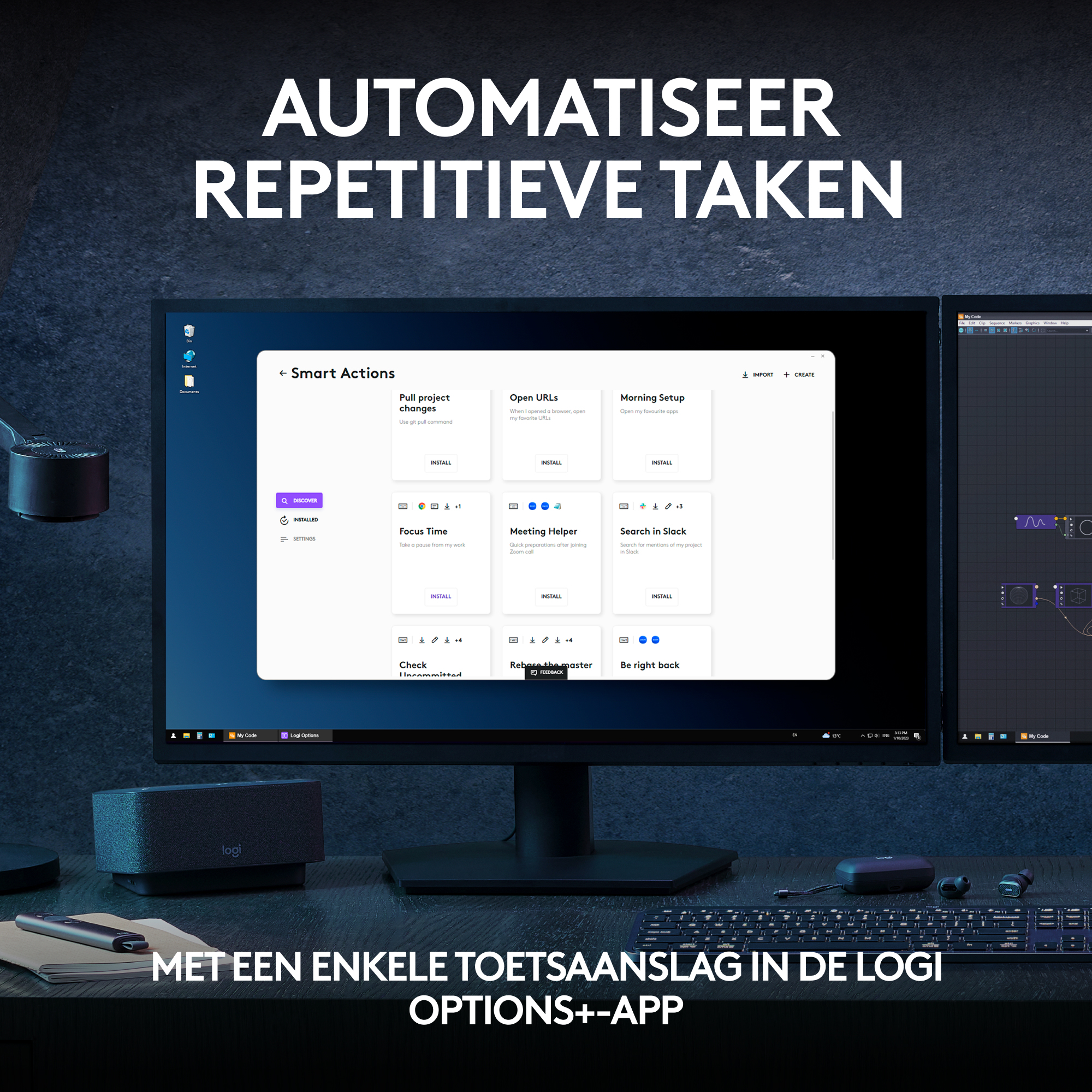 Toetsenbord LOGITECH WIRELESS MX KEYS AZERTY ZWART