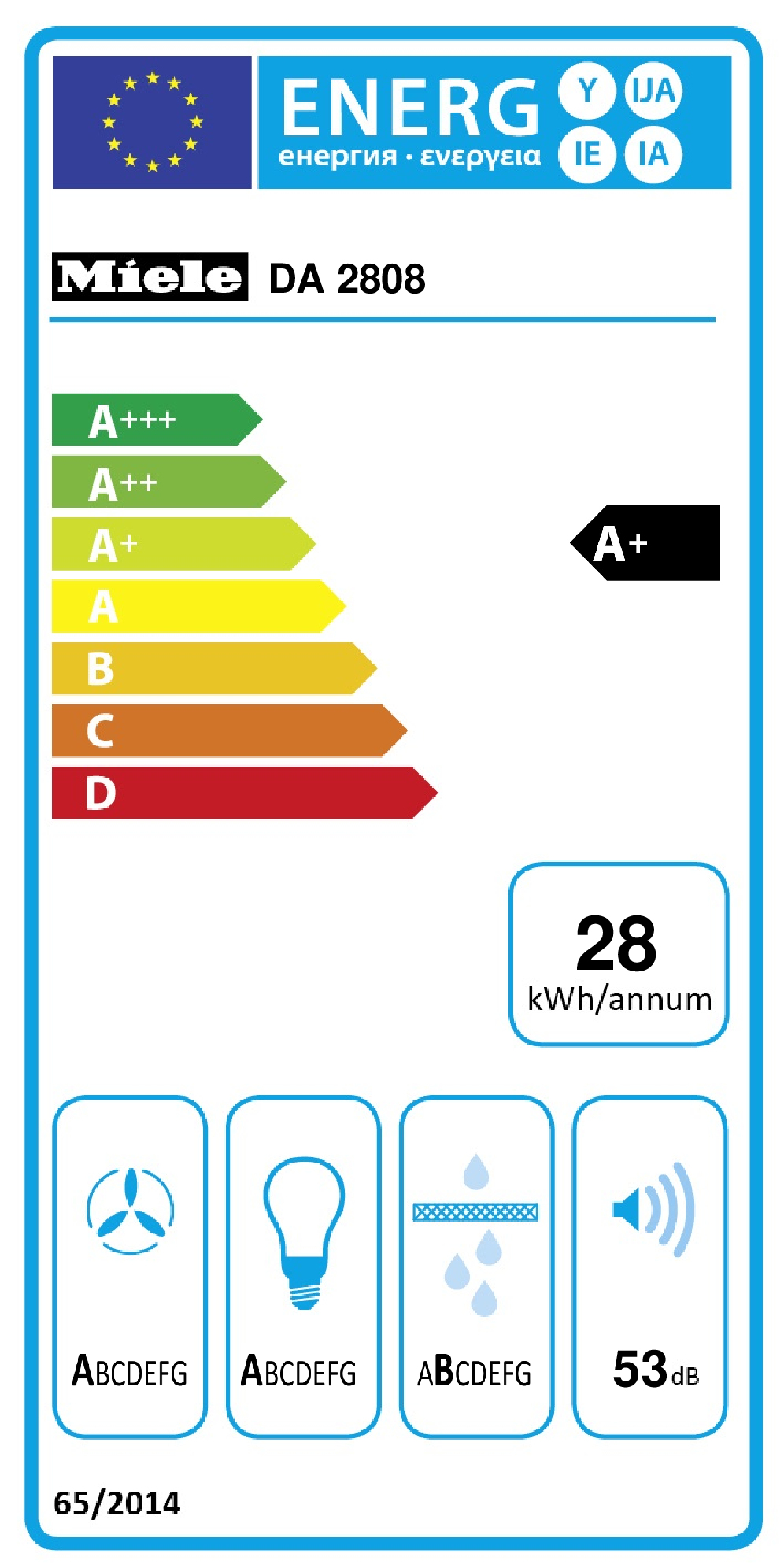 Dampkap BI MIELE DA2808es / plafonddampkap / 90cm