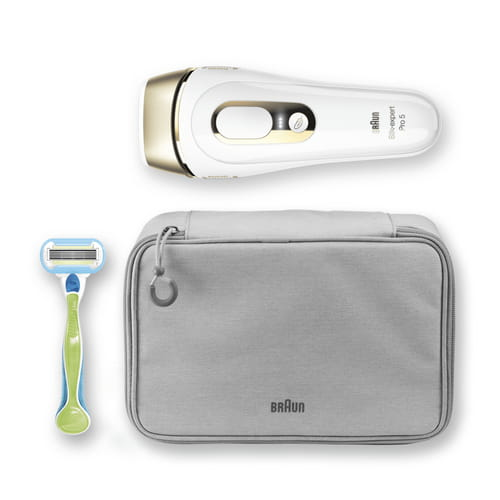 Braun Silk-expert Pro Silk·expert Pro 5 PL5014 Nieuwste Generatie IPL Ontharing, Zichtbare Ontharing, Wit En Goud
