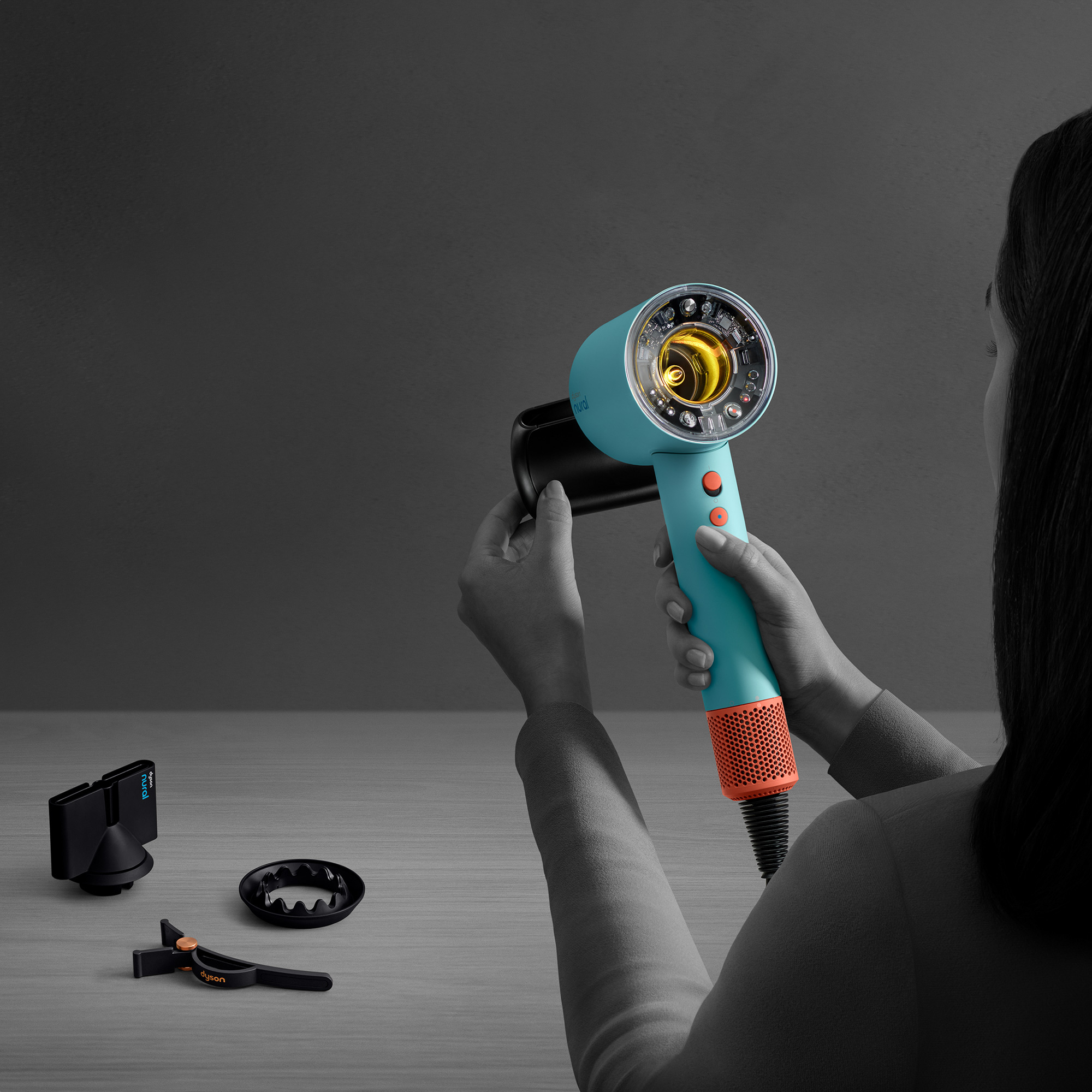 Haardroger DYSON 515276-01 HD07 Supersonic Nural blauw / oranje