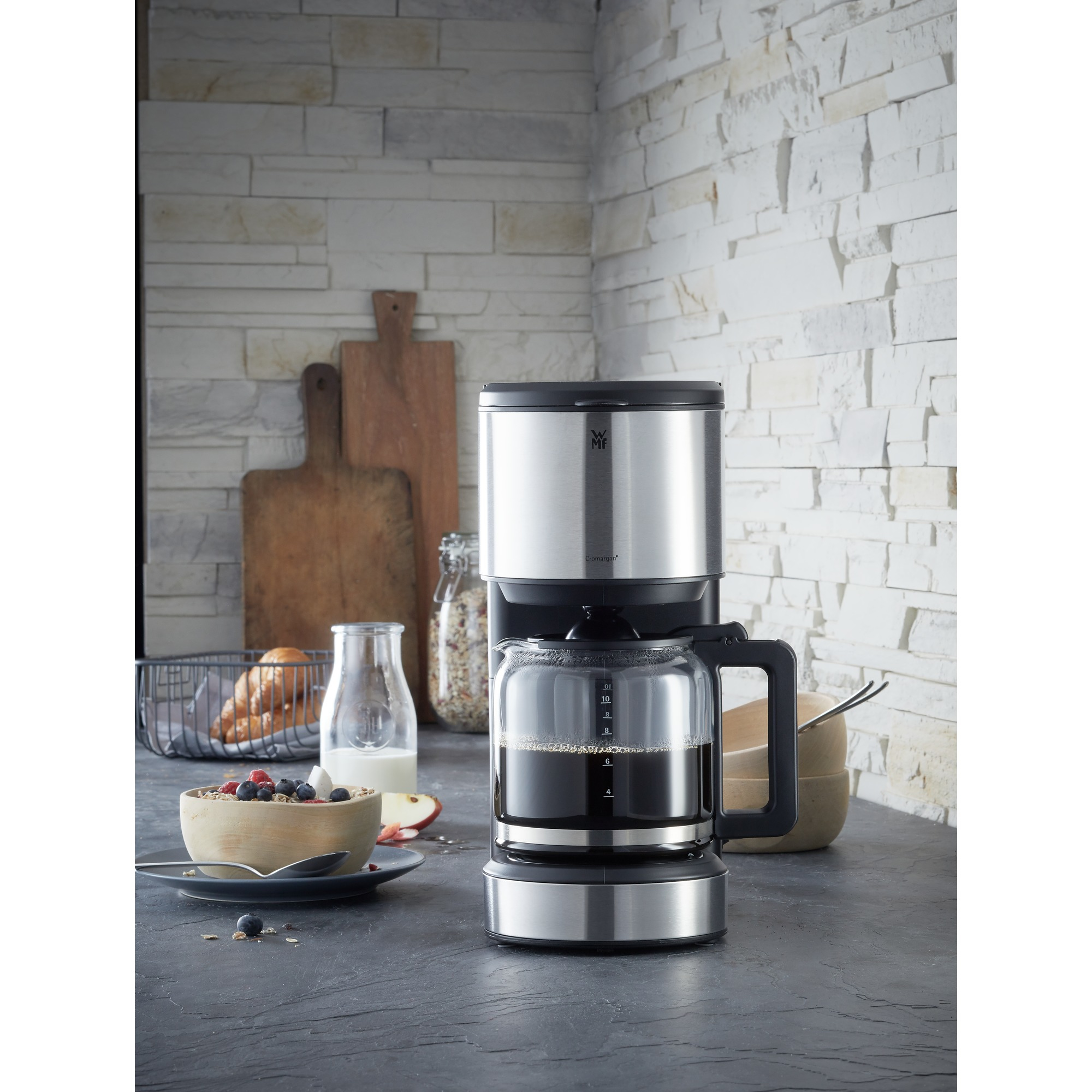 WMF Stelio 0412150011 412150011 Koffiezetapparaat met glazen aromakan