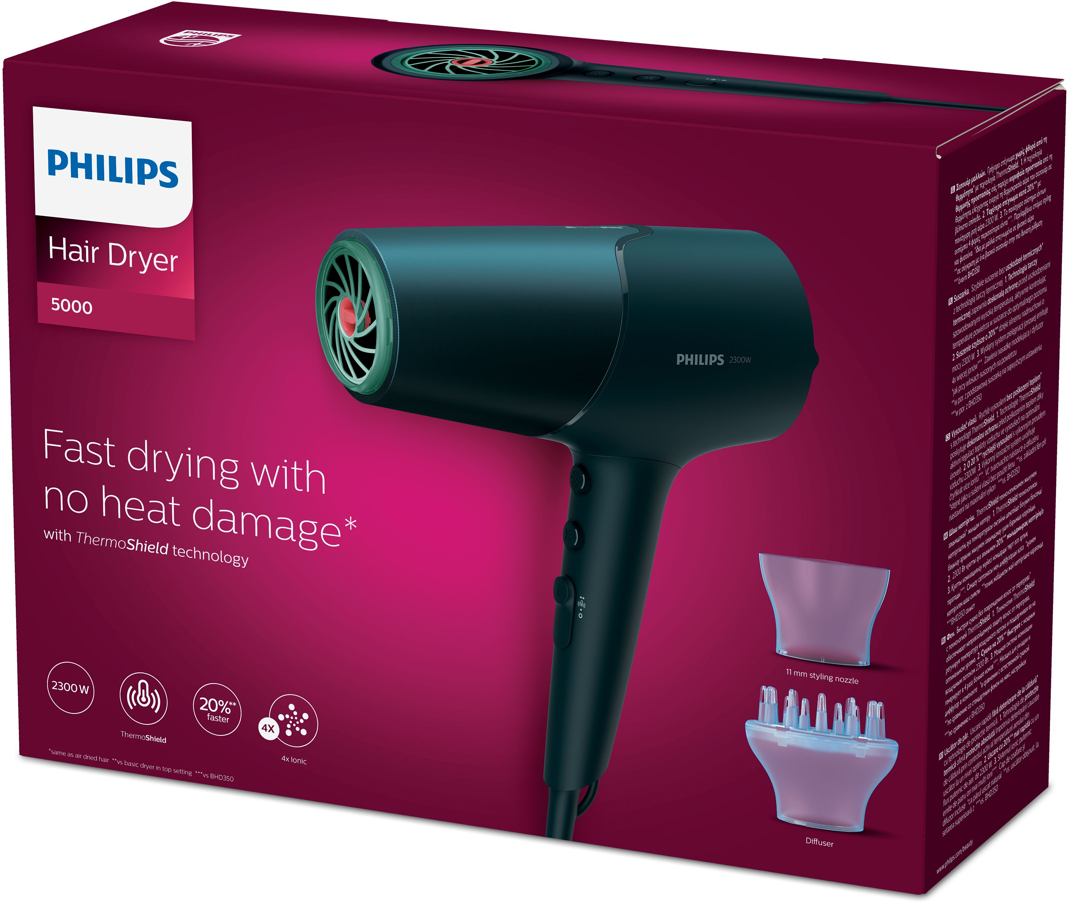 Sèche-cheveux PHILIPS BHD512/00 Series 5000 Föhn