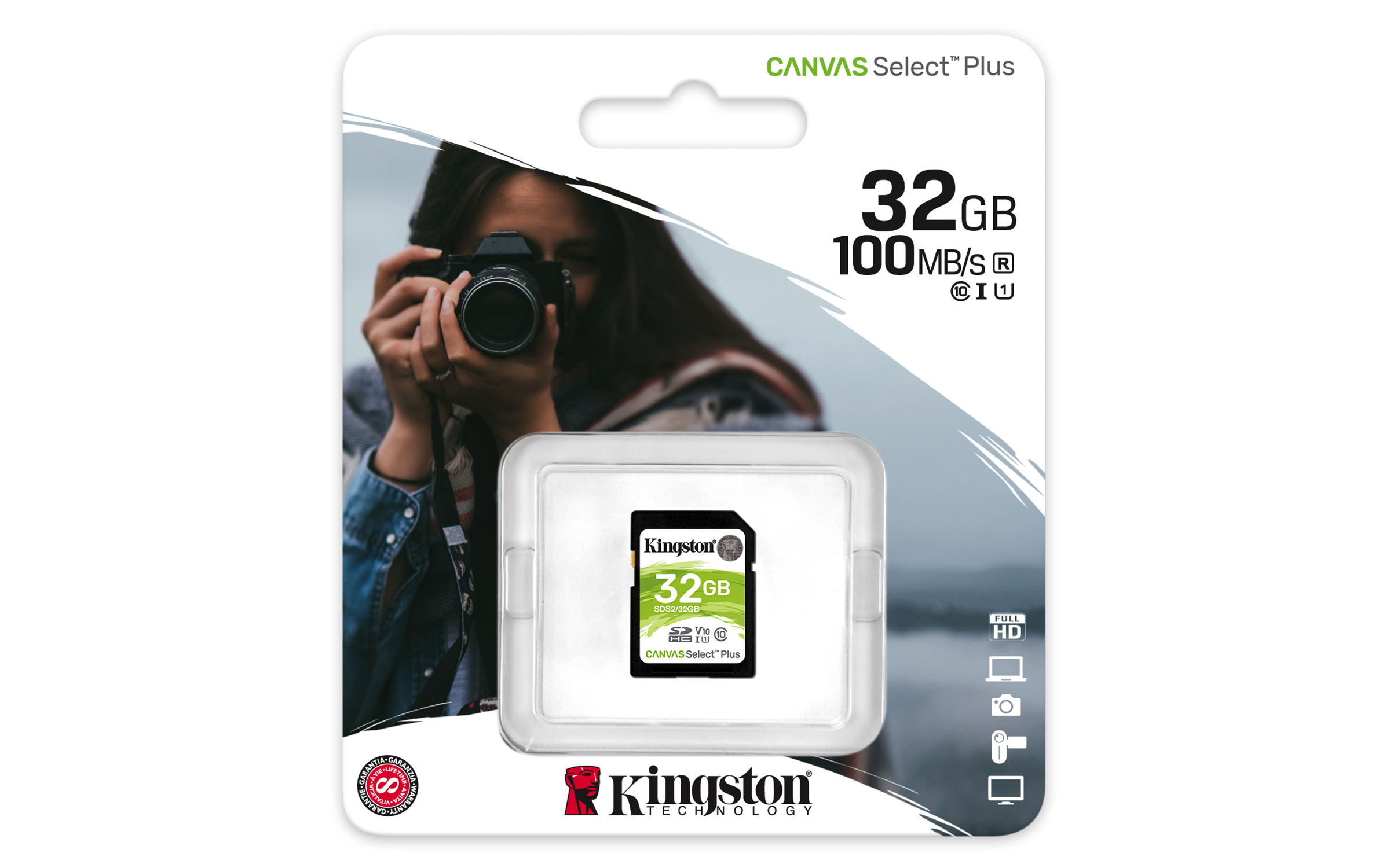 Kingston Technology Canvas Select Plus 32 GB SDHC UHS-I Klasse 10