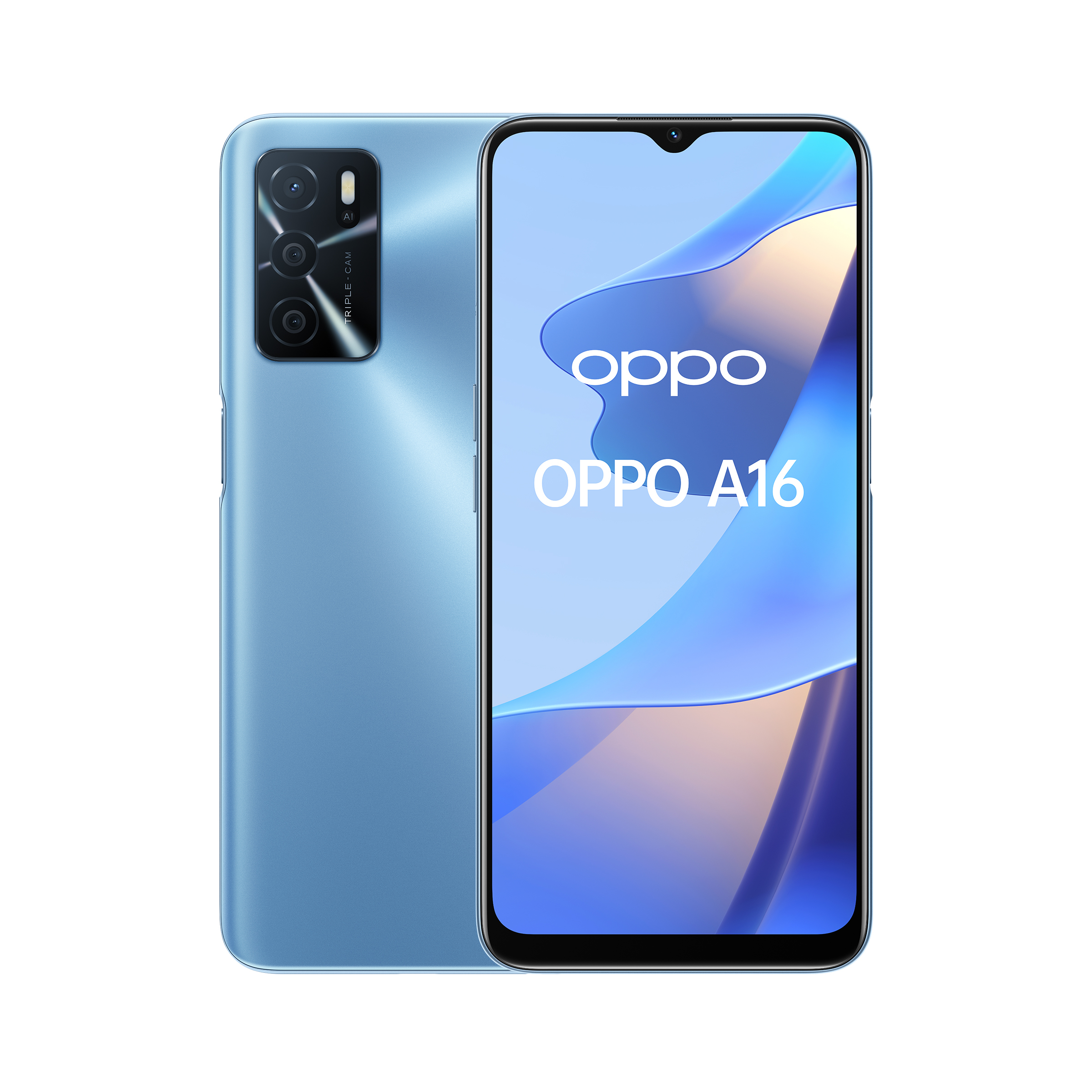 OPPO A16 16,6 cm (6.52") Dual SIM ColorOS 11.1 4G USB Type-C 4 GB 64 GB 5000 mAh Blauw