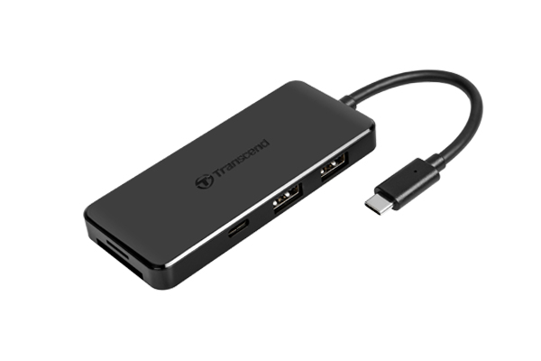Transcend HUB5C USB 3.2 Gen 2 (3.1 Gen 2) Type-C Zwart