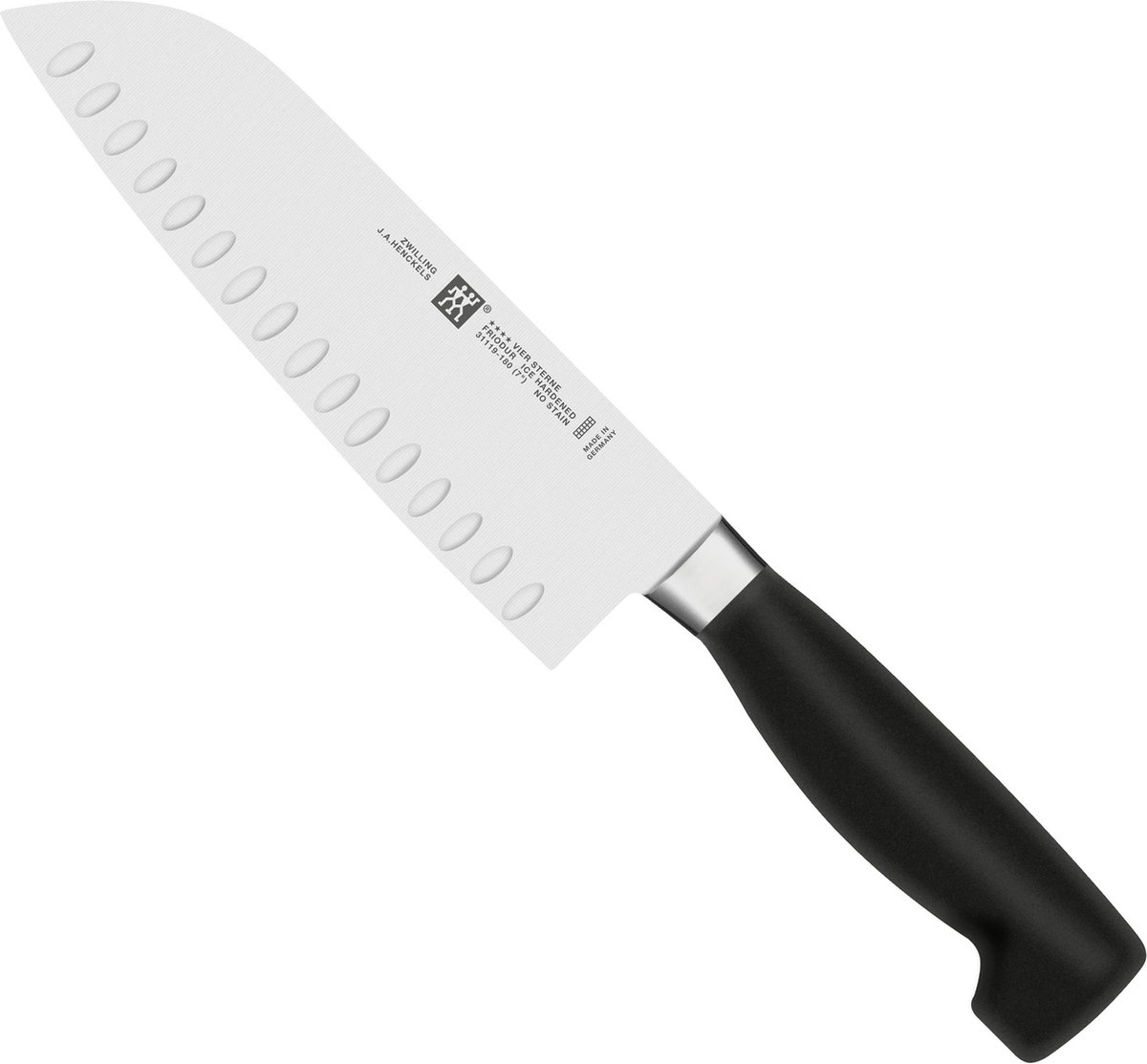 Mes ZWILLING 31119-181-0 Four StarSantoku met kuiltjes180mm