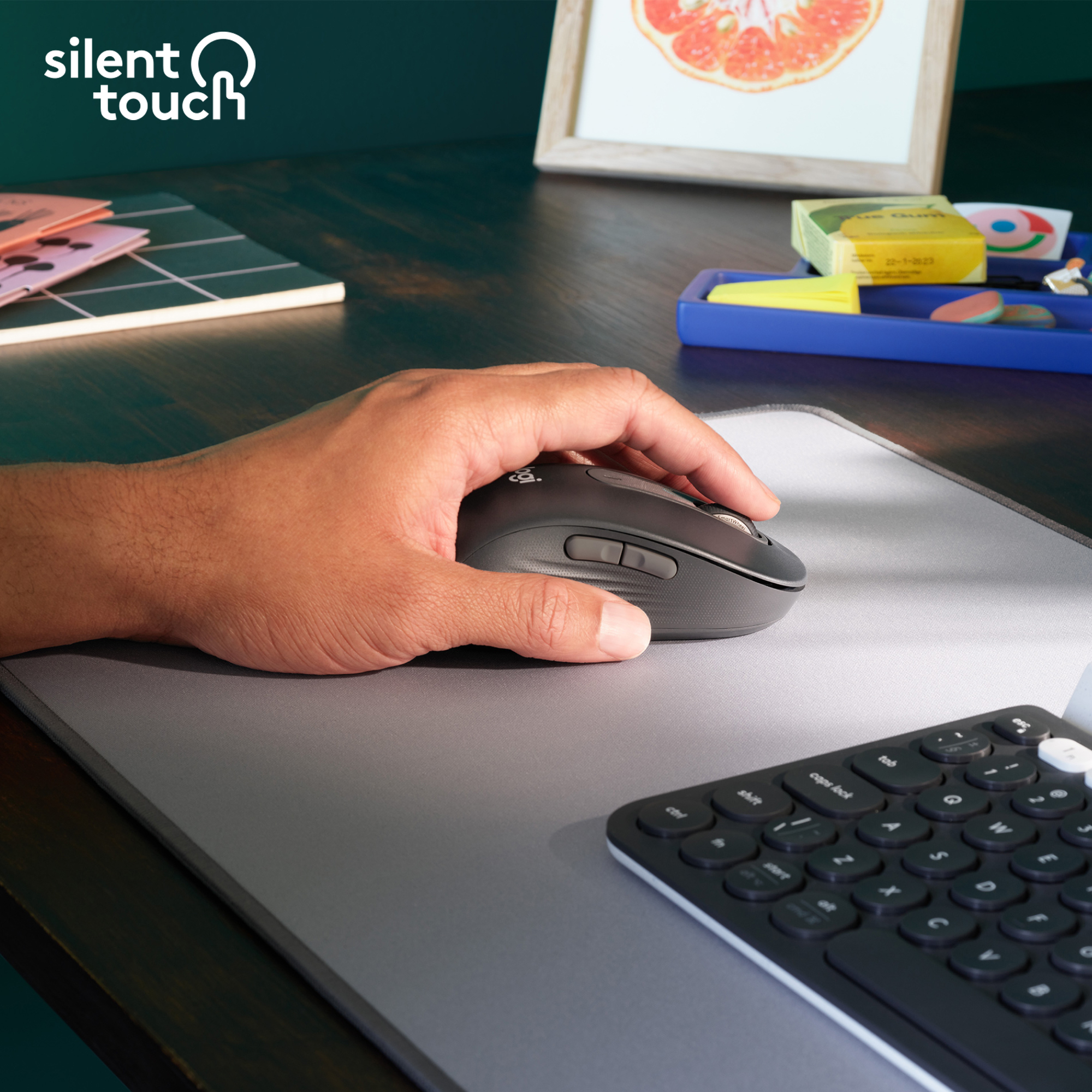 Logitech m650 l signature mouse lh graph