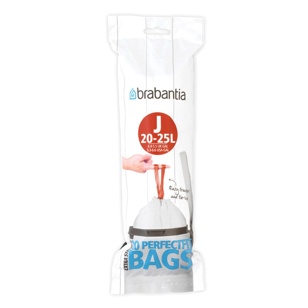 Brabantia 115585 afvalzak 23 l Wit 20 stuk(s)