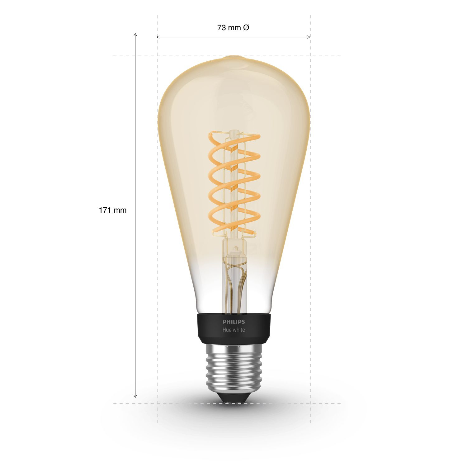 Lamp PHILIPS HUE Filament White E27 ST72