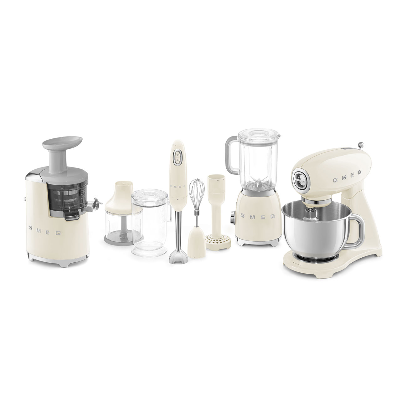 Smeg SJF01CREU citruspers/sapmaker Slowjuicer 150 W Crème