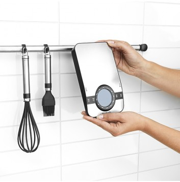 Keukenweegschaal BRABANTIA 480607 rechthoekig Matt Steel