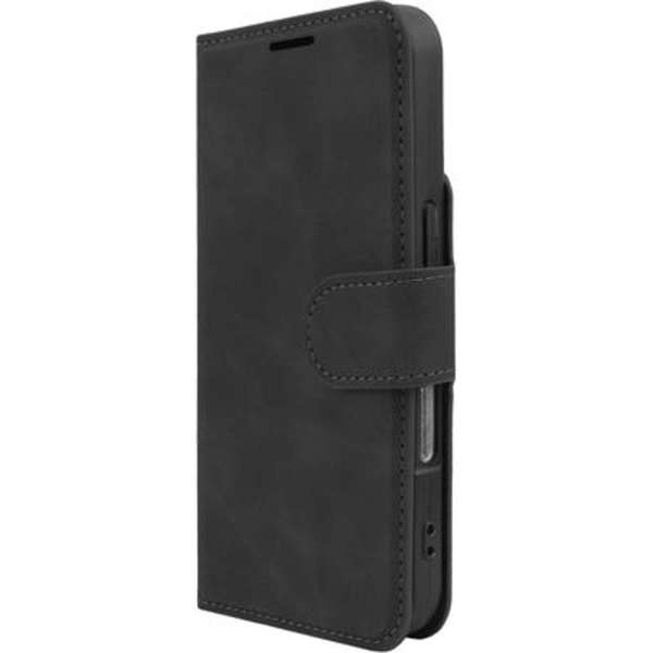 JustinCase Premium Wallet Case Apple iPhone 16 Plus zwart