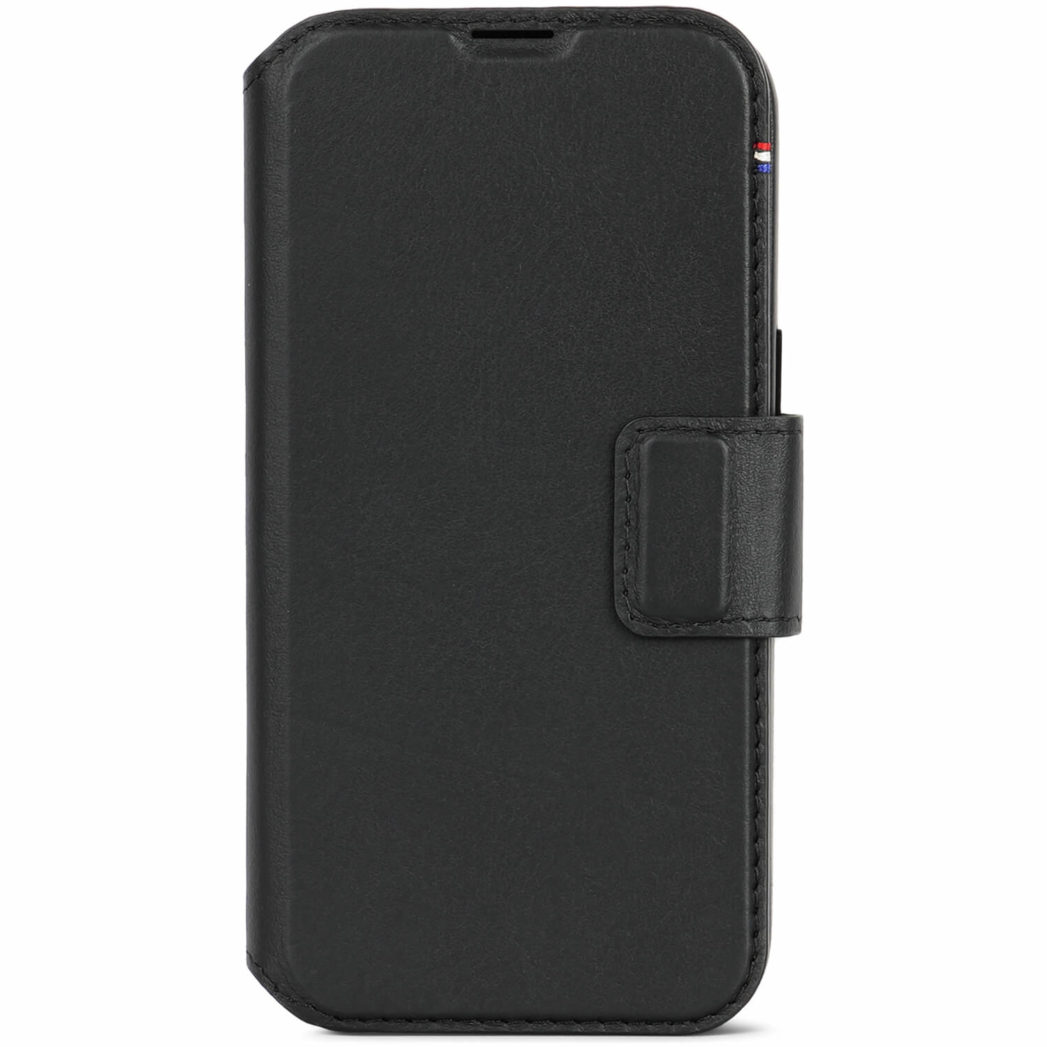Decoded iPhone 15, housse cuir wallet amovible, noir