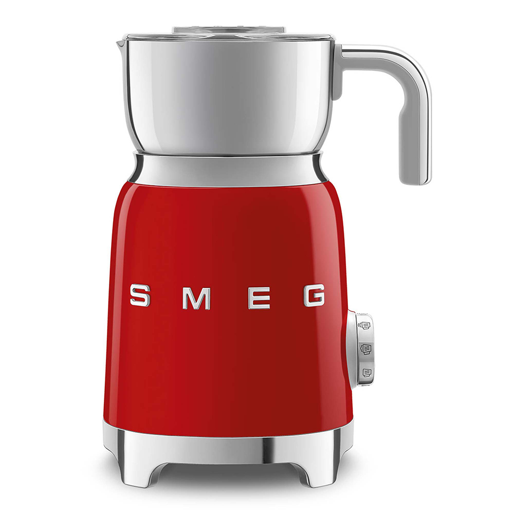 Smeg mousseur à lait rouge MFF11RDEU