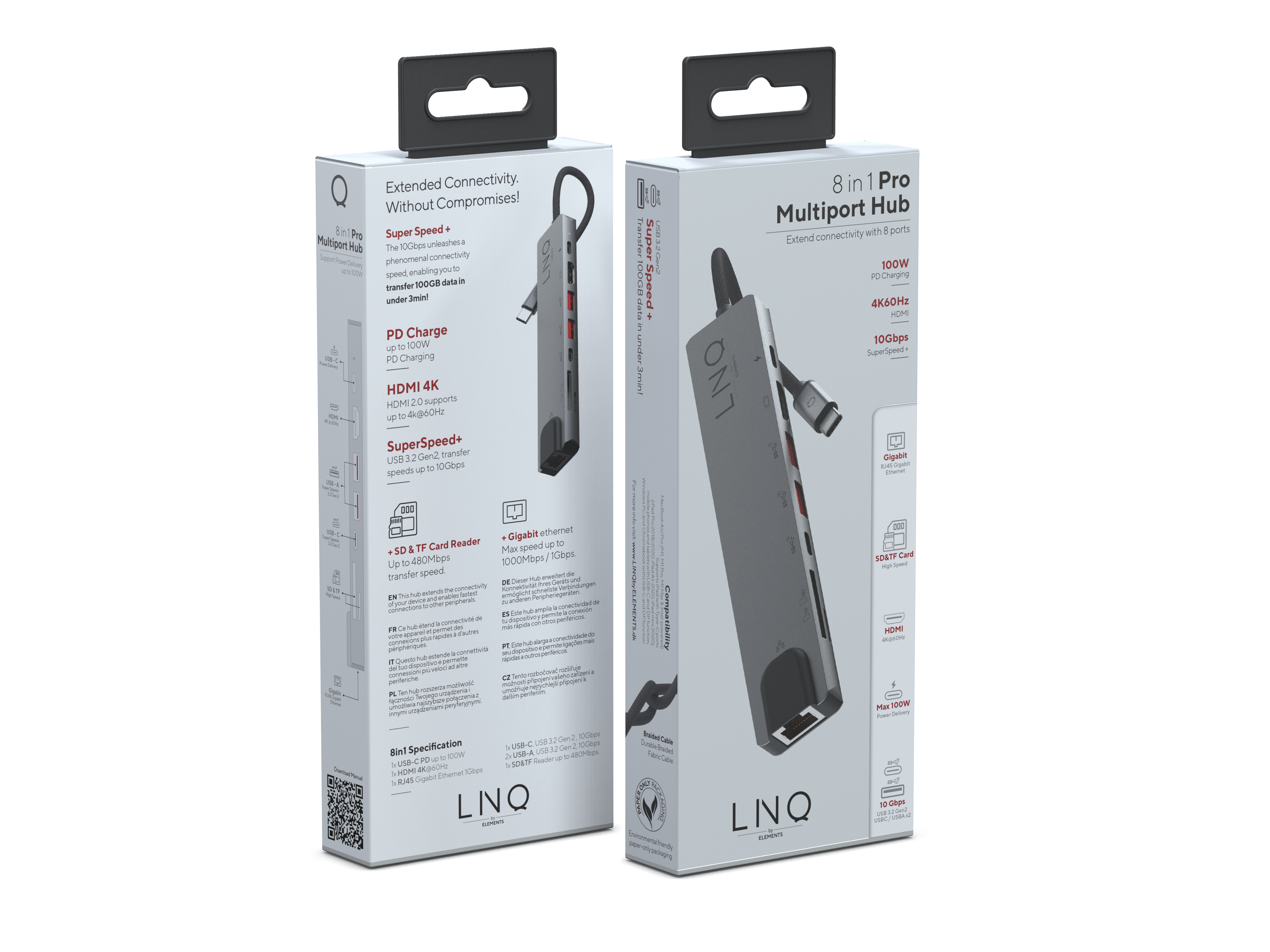 Linq 8 in 1 Pro Multiport Hub