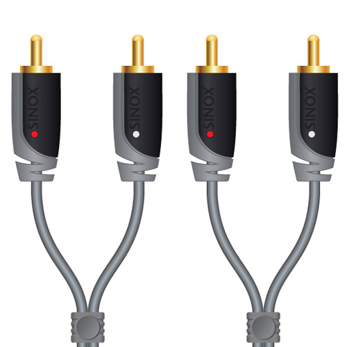 SXA4205 Sinox Plus Aansluitsn. 2xtulp 5m