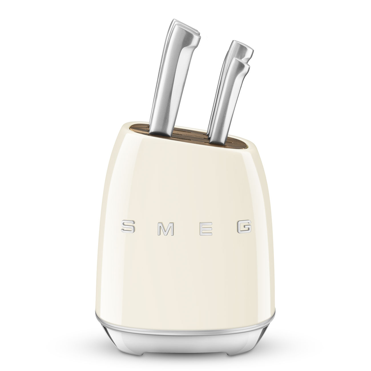 Messenblok SMEG KBSF02CR met 6 RVS-messen / crème