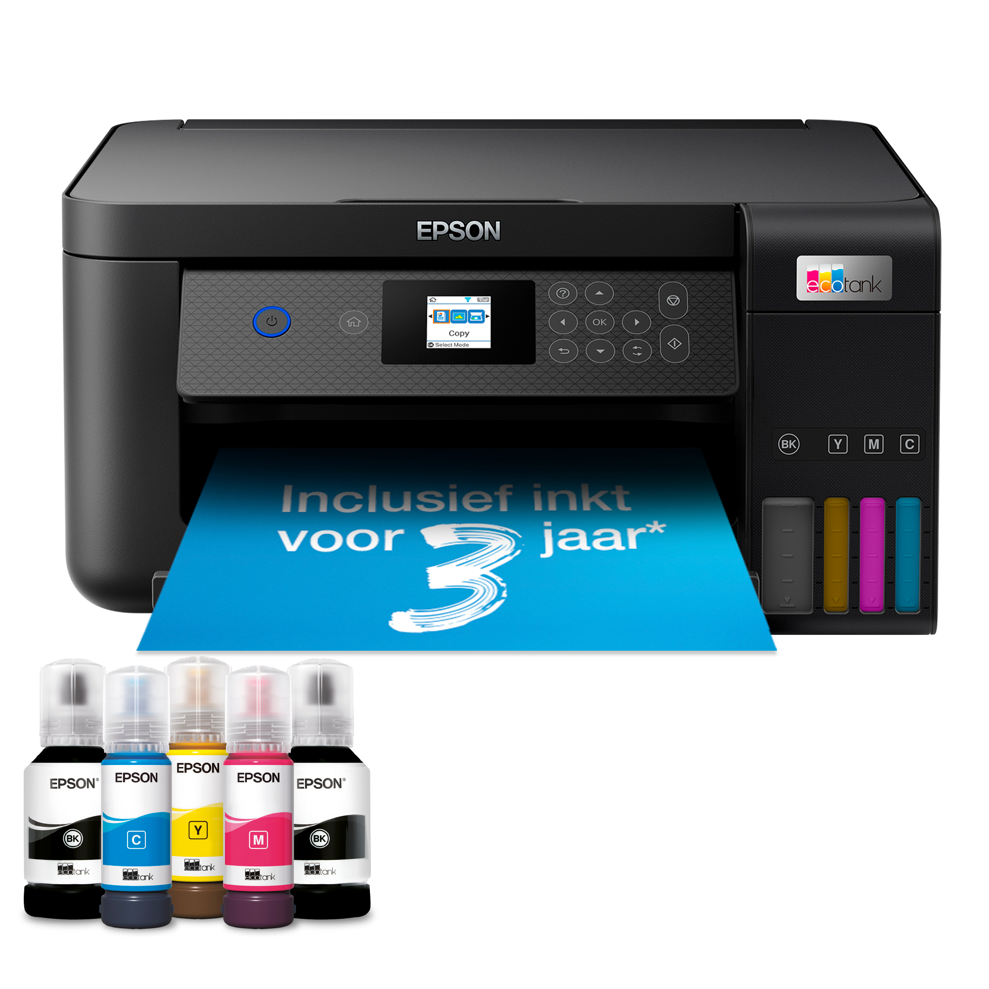 Printer Inkjet EPSON EcoTank ET-2850 Zwart AIOFlat Kleur A4