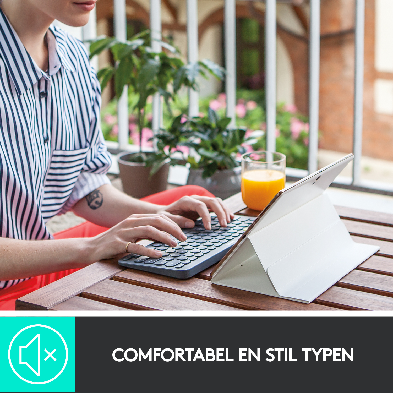 Logitech K380 Multi-Device toetsenbord Universeel Bluetooth AZERTY Frans Grijs