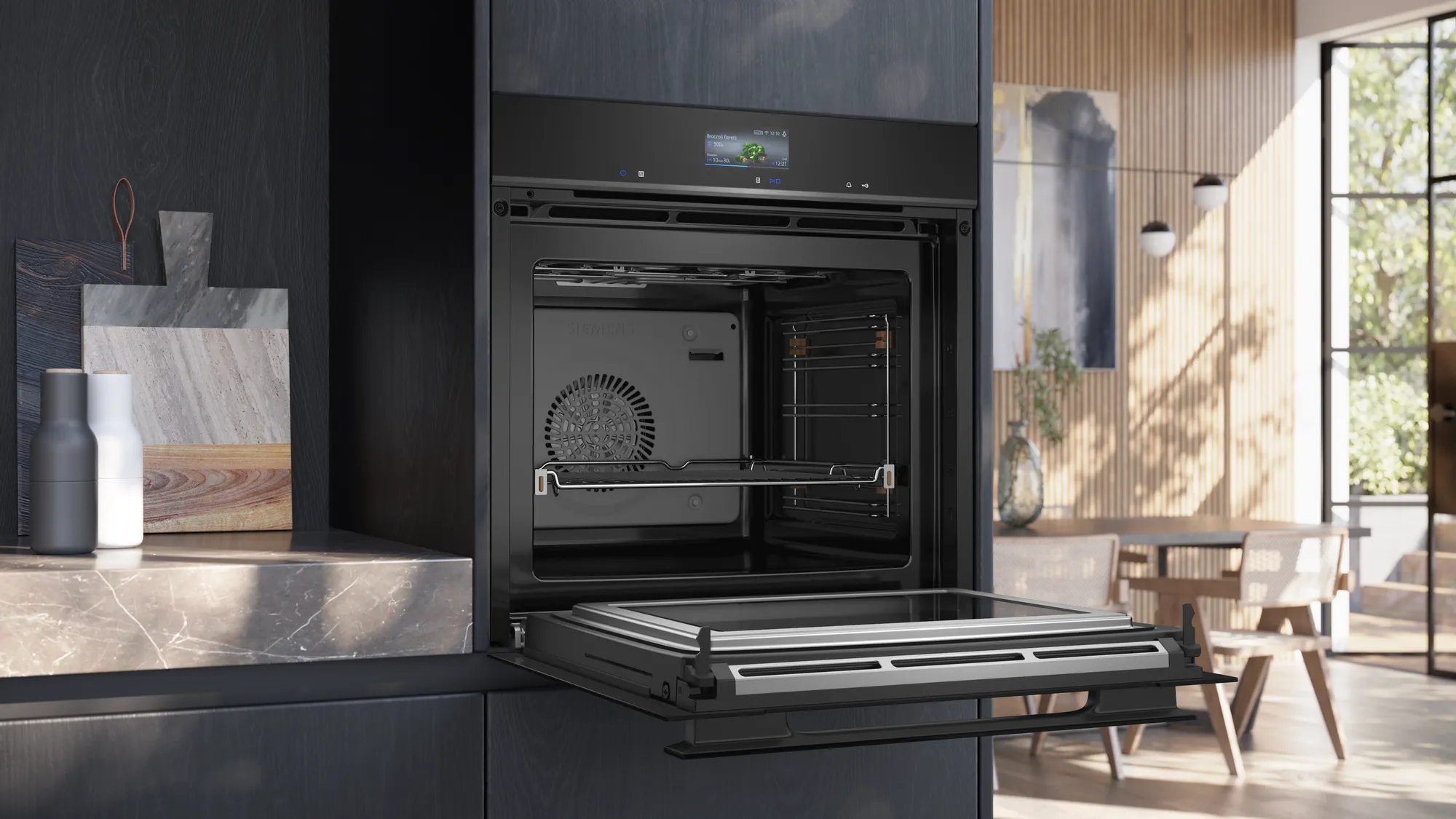 Siemens iQ700 HM936GCB1 oven 67 l Zwart
