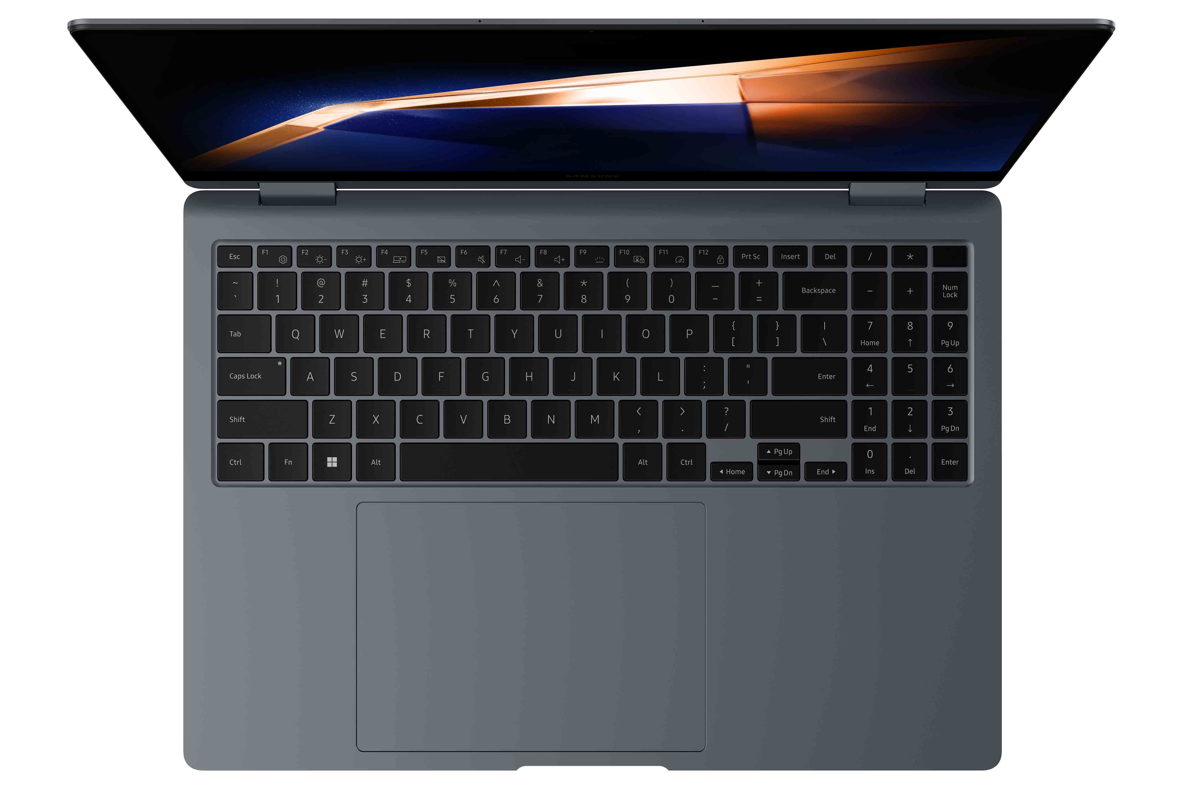Samsung Galaxy Book4 Pro 360 Intel Core Ultra 7 155H Laptop 40,6 cm (16") Touchscreen WQXGA+ 16 GB LPDDR5x-SDRAM 512 GB SSD Wi-Fi 6E (802.11ax) Windows 11 Home Grijs