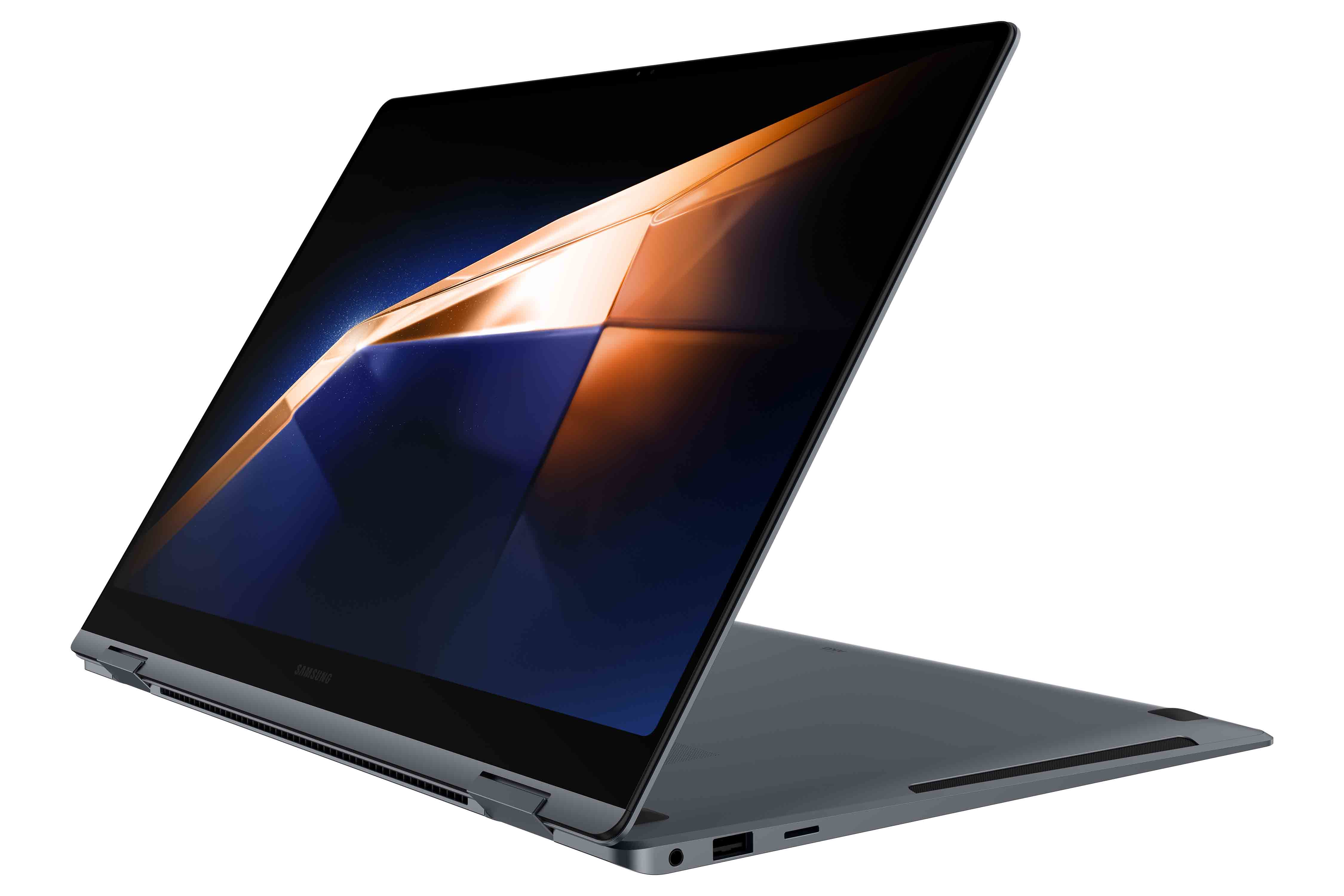 Samsung Galaxy Book4 Pro 360 Intel Core Ultra 7 155H Laptop 40,6 cm (16") Touchscreen WQXGA+ 16 GB LPDDR5x-SDRAM 512 GB SSD Wi-Fi 6E (802.11ax) Windows 11 Home Grijs