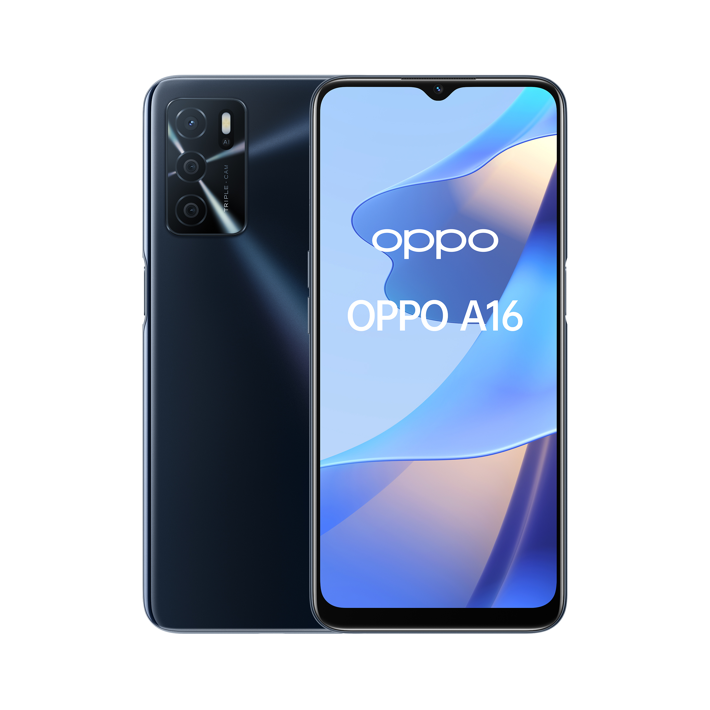 OPPO A16 16,6 cm (6.52") Dual SIM ColorOS 11.1 4G USB Type-C 4 GB 64 GB 5000 mAh Zwart