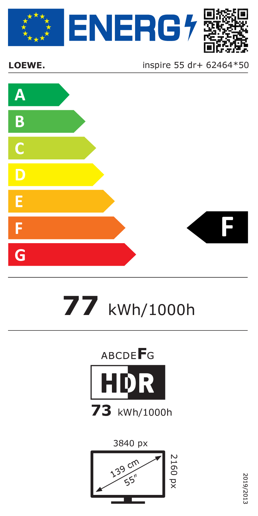 OLED TV UHD Loewe inspire 55 DR+ basalt grey (TS)