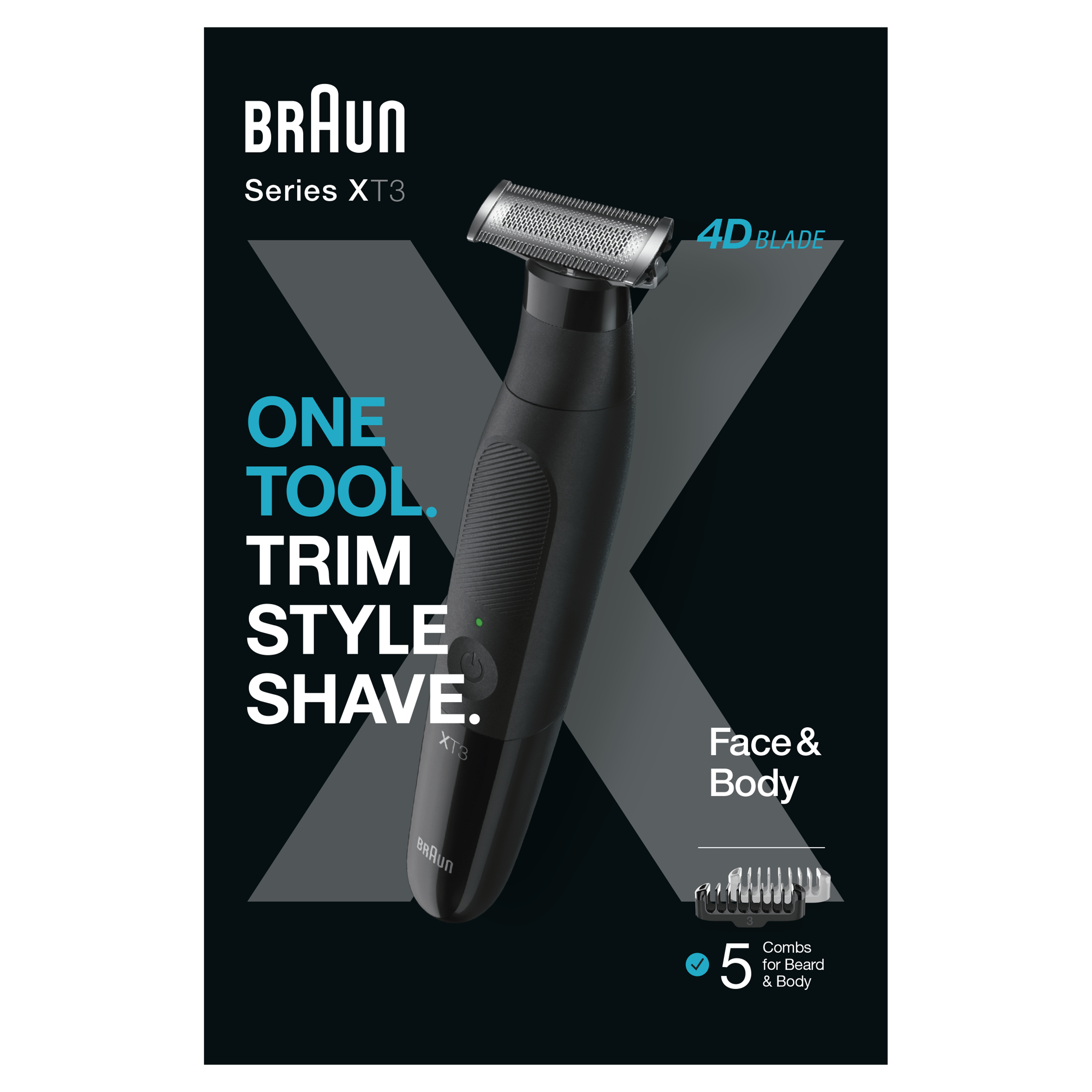 Rasoir pour homme BRAUN BRXT3200 Series X3