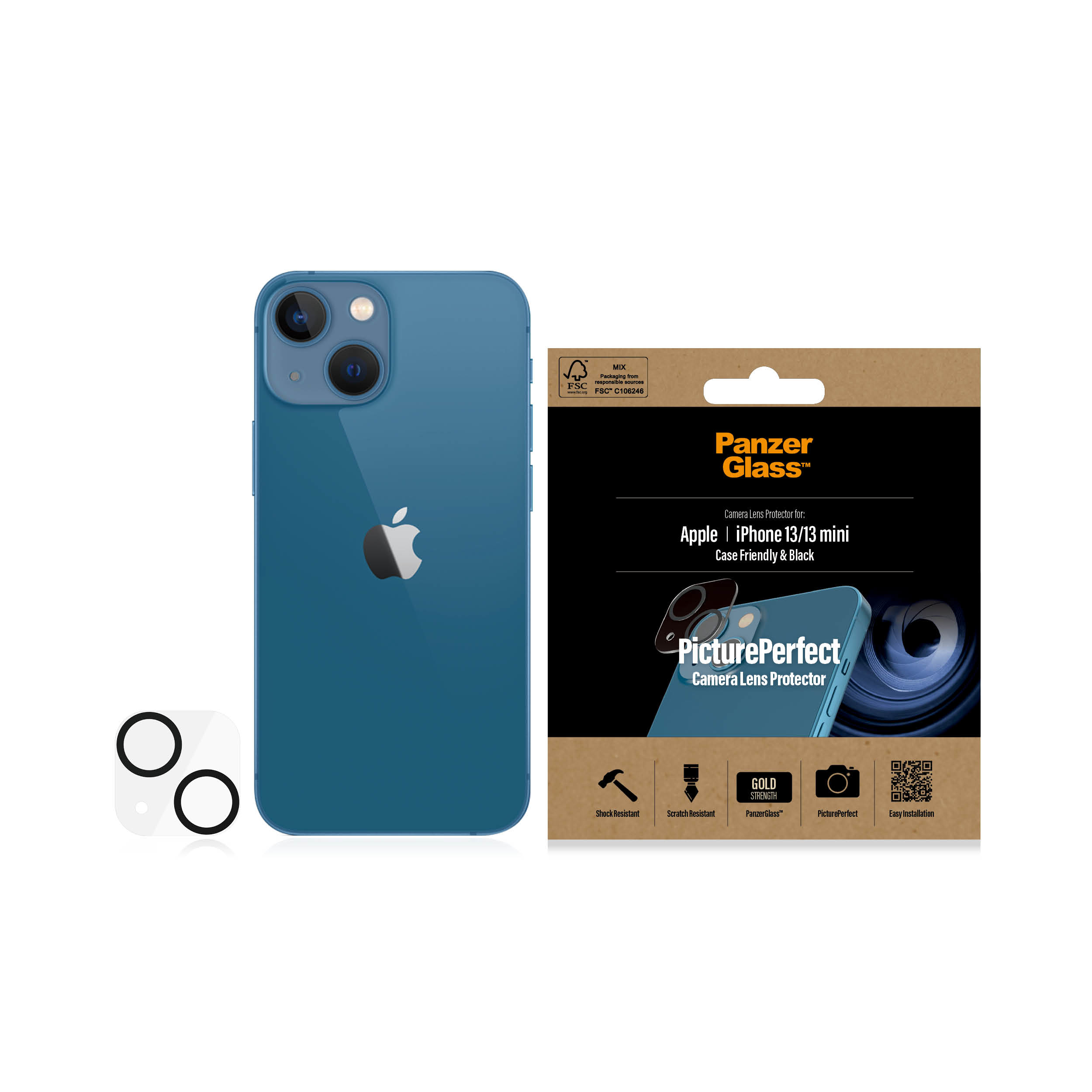 PanzerGlass Camera Lens Protector iPhone 13 / 13 mini