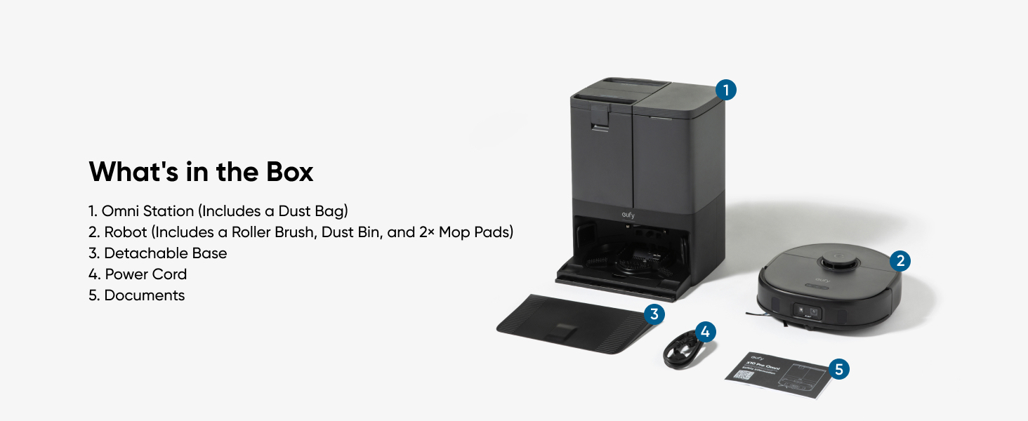 Robotstofzuiger EUFY T2351G11 X10 Pro Omni