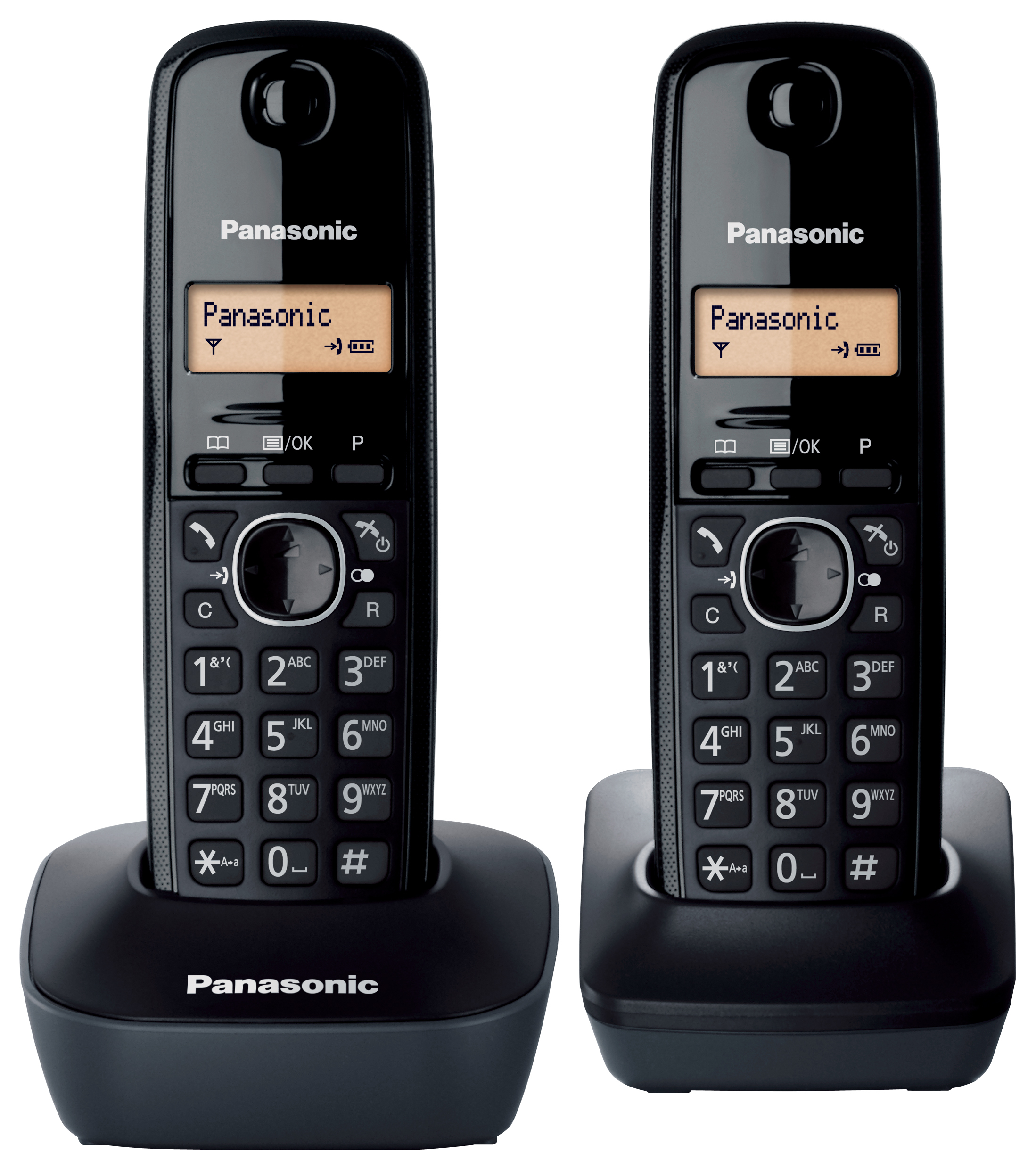 Telefoon Panasonic Dect Zwart KX-TG1612BLH DUO