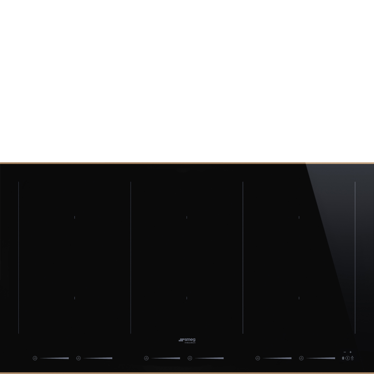 Inductiekookplaat SMEG SIM6964R zwart / 90cm