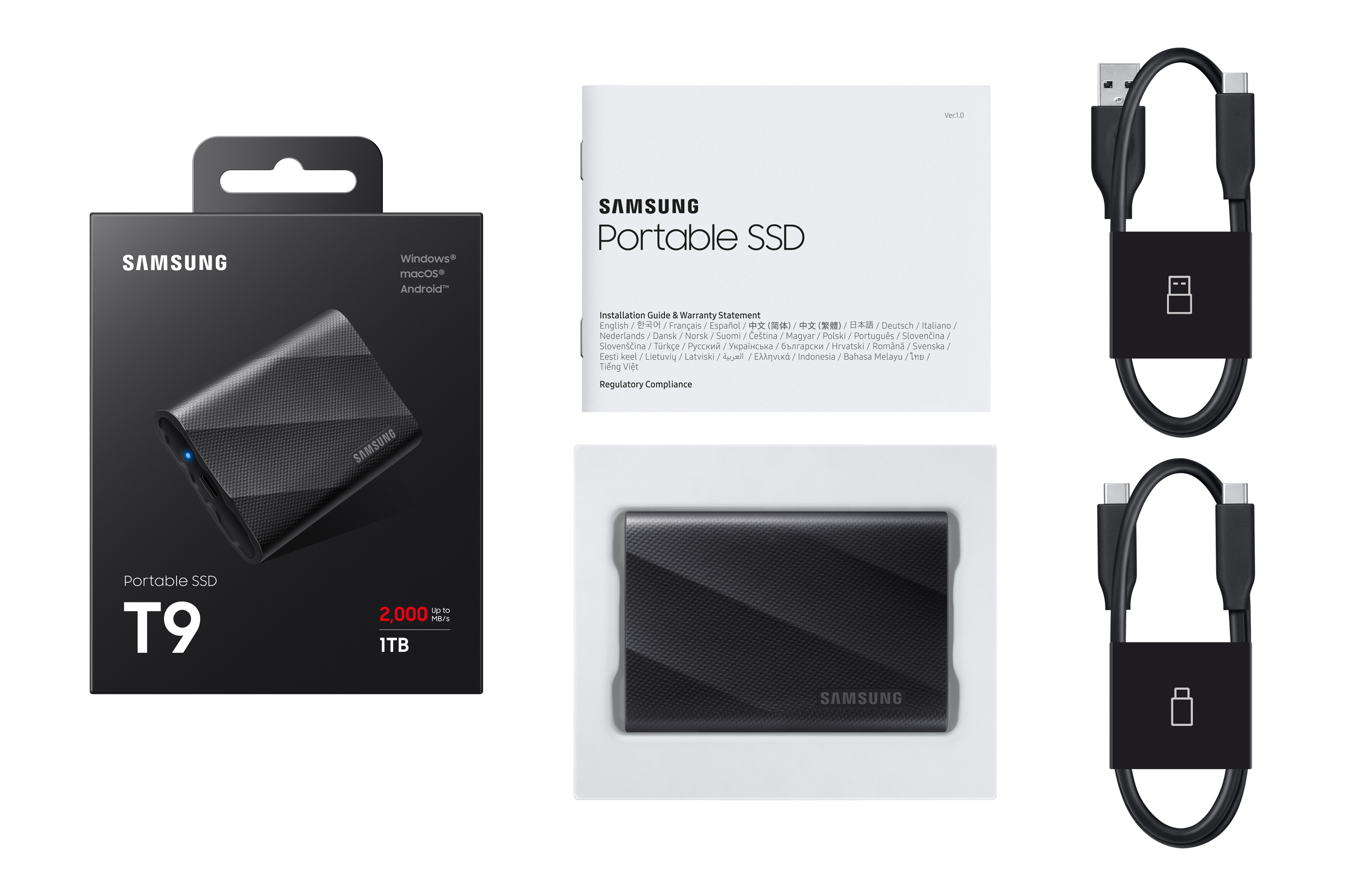 SAMSUNG T9 1TB PORTABLE SSD