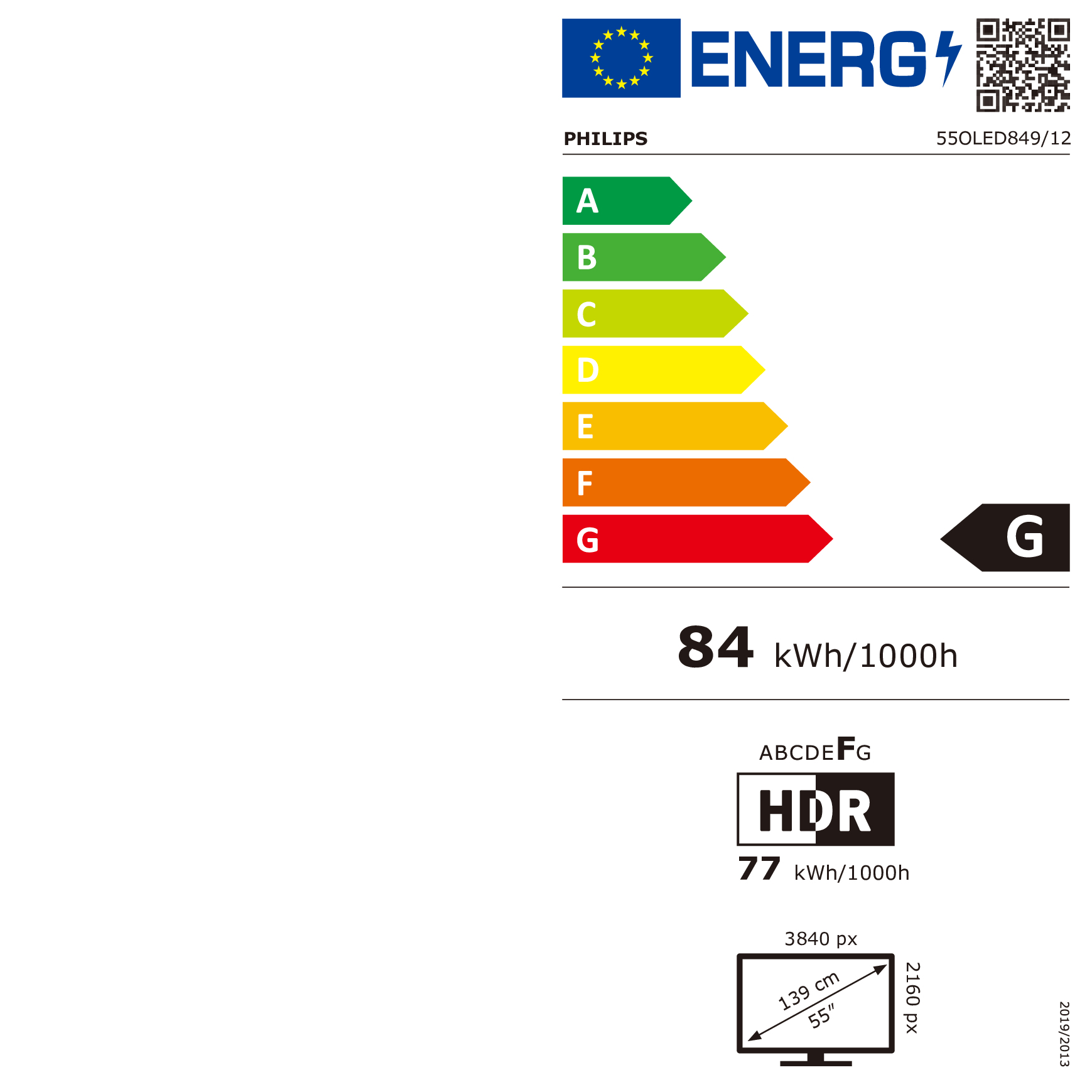 OLED TV UHD PHILIPS 55OLED849/12