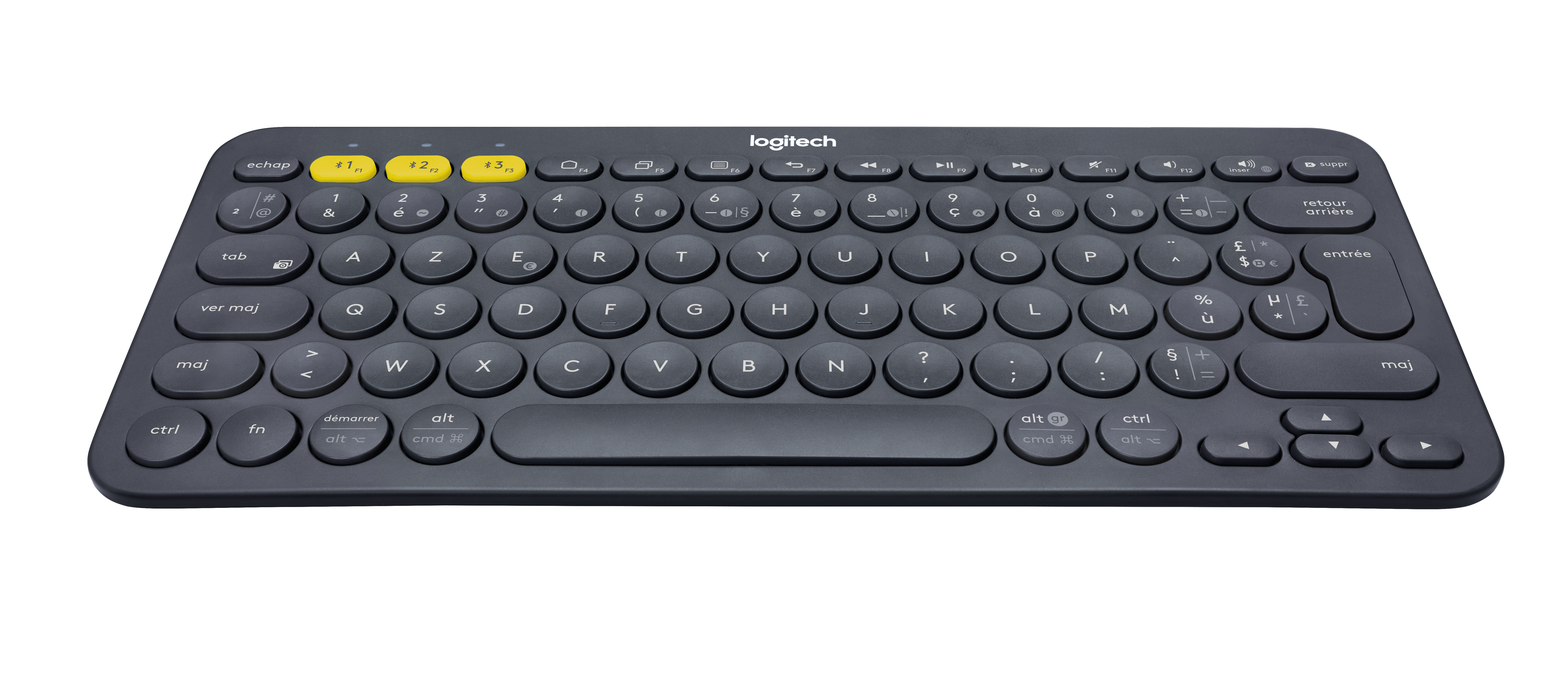 Logitech K380 Multi-Device toetsenbord Universeel Bluetooth AZERTY Frans Grijs