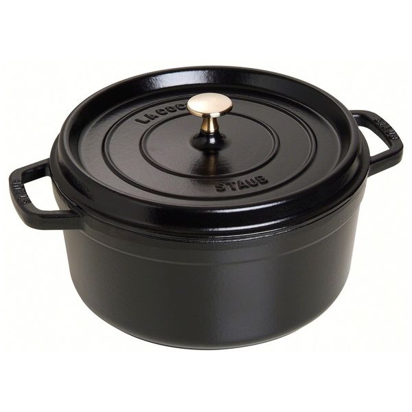 Ronde cocotte STAUB 1102625 Zwart - 26cm - 5,2L