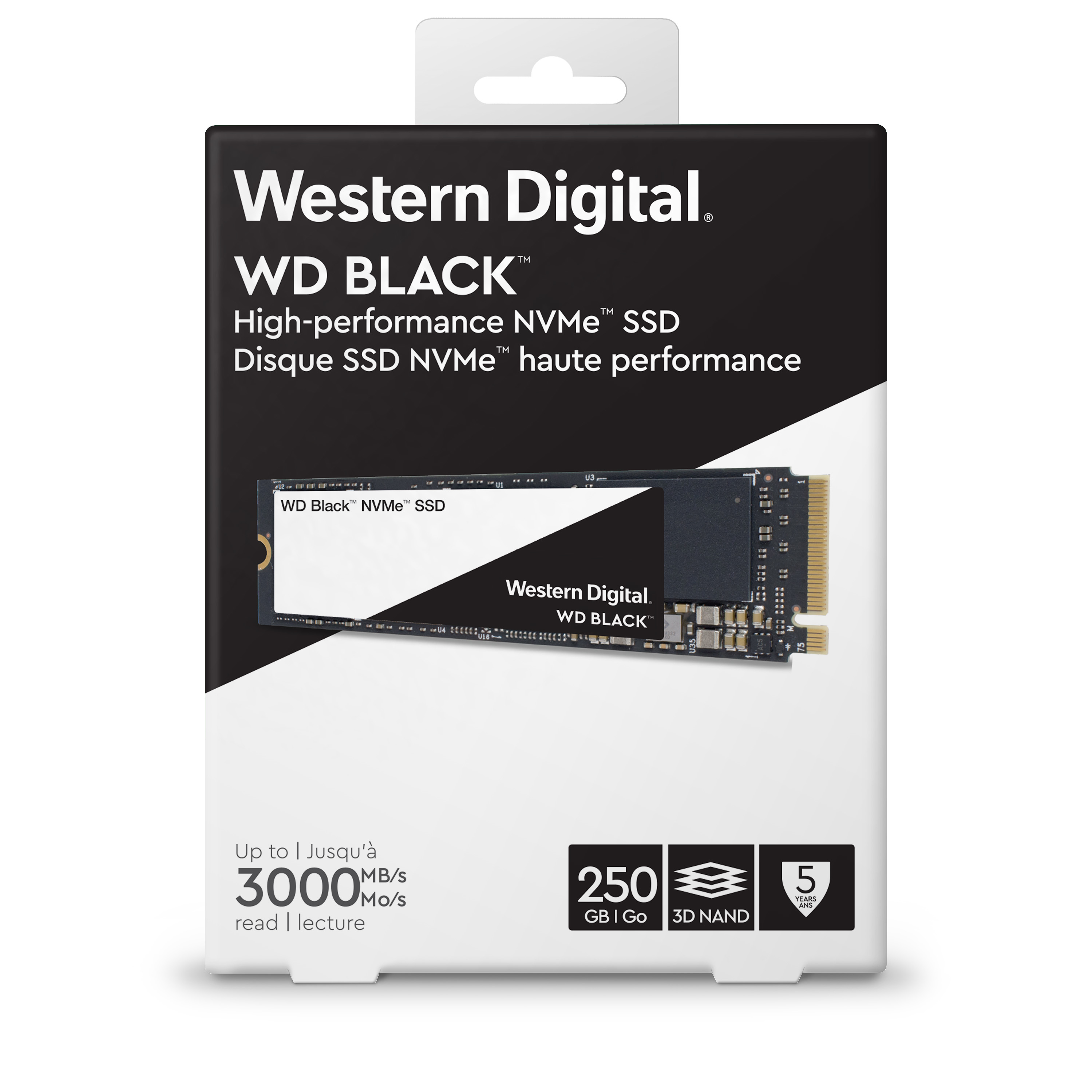 Western Digital WDS250G2X0C internal solid state drive M.2 250 GB PCI Express 3.0 NVMe